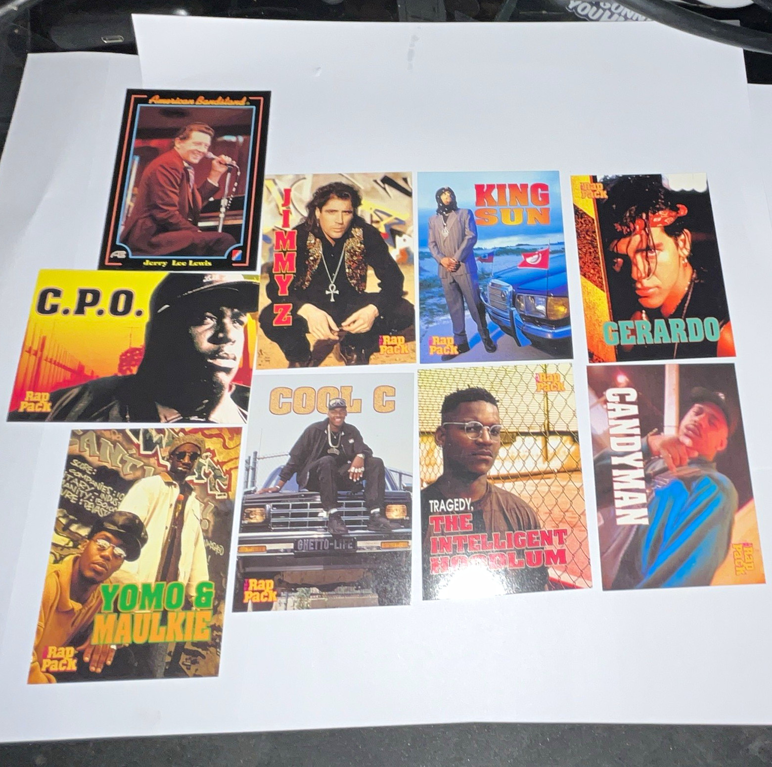 Topps 1991 Rappers, Rappers and Rappers 9-Card Lot Coolio Candyman
