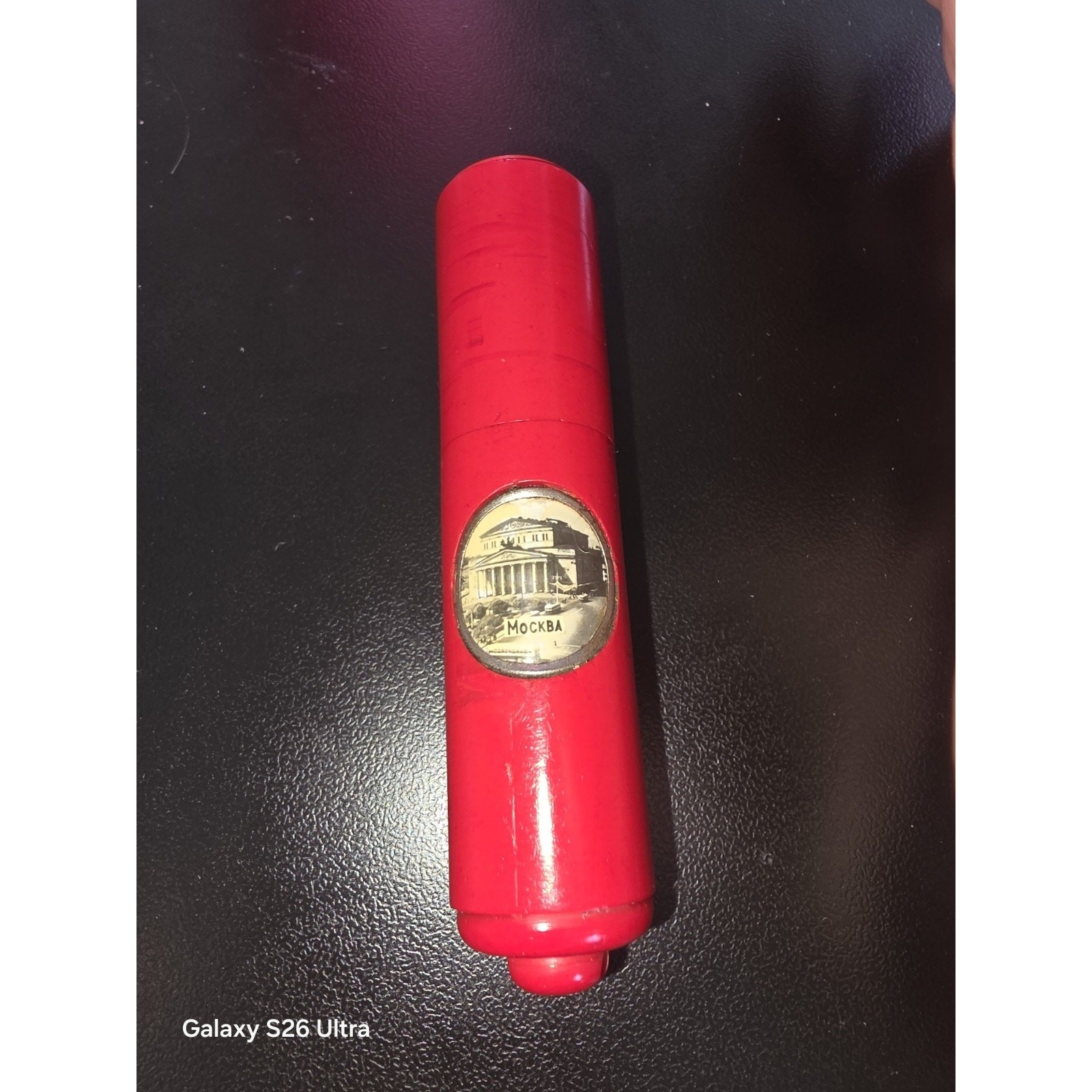 Antique Manicure Set Red Container USSR