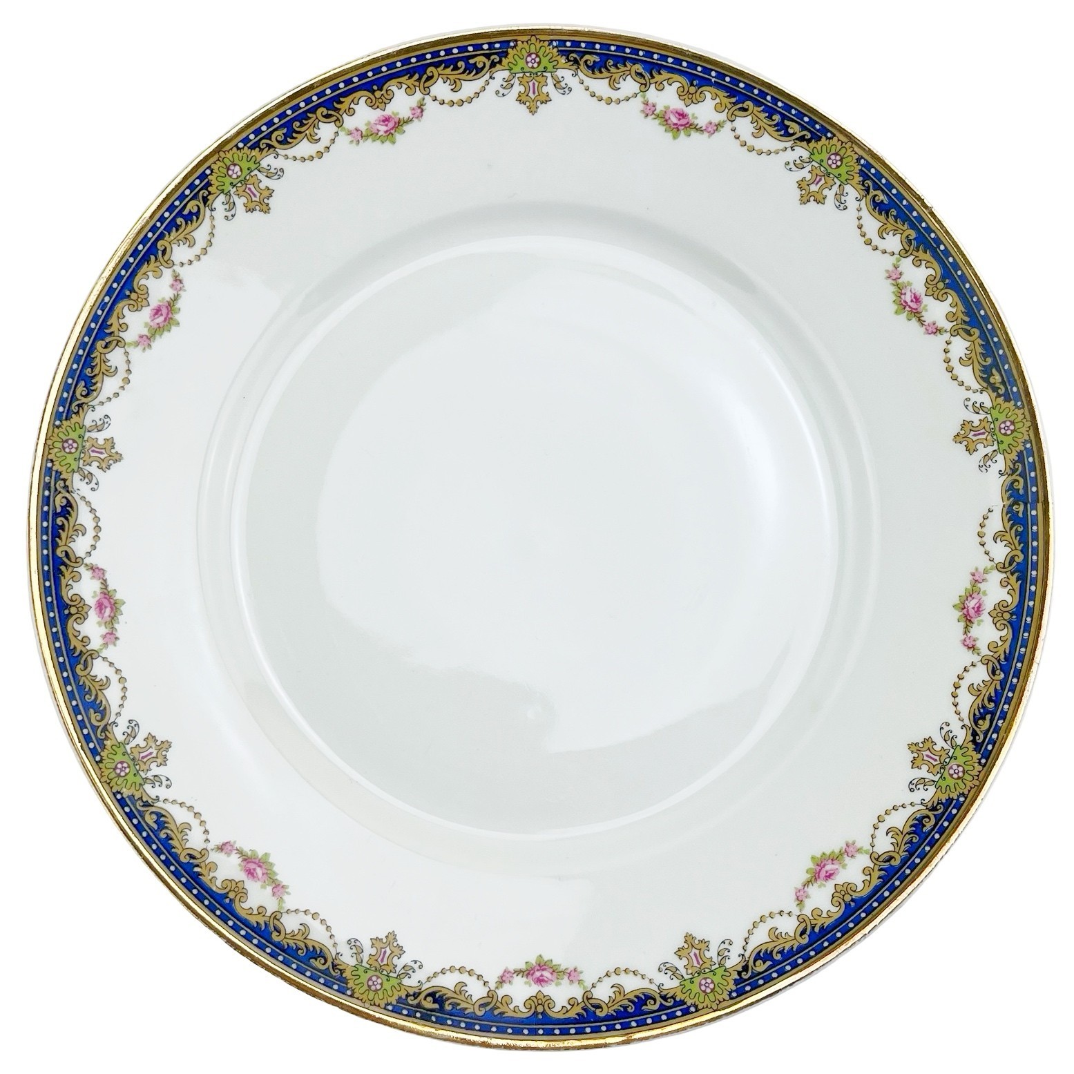 Robert Haviland Limoges Le Tanneur Plate Set of 7 Rose Swag Garland Luncheon 9\ Robert Haviland Limoges Le Tanneur Plate Set of 7 Rose Swag Garland Luncheon 9\