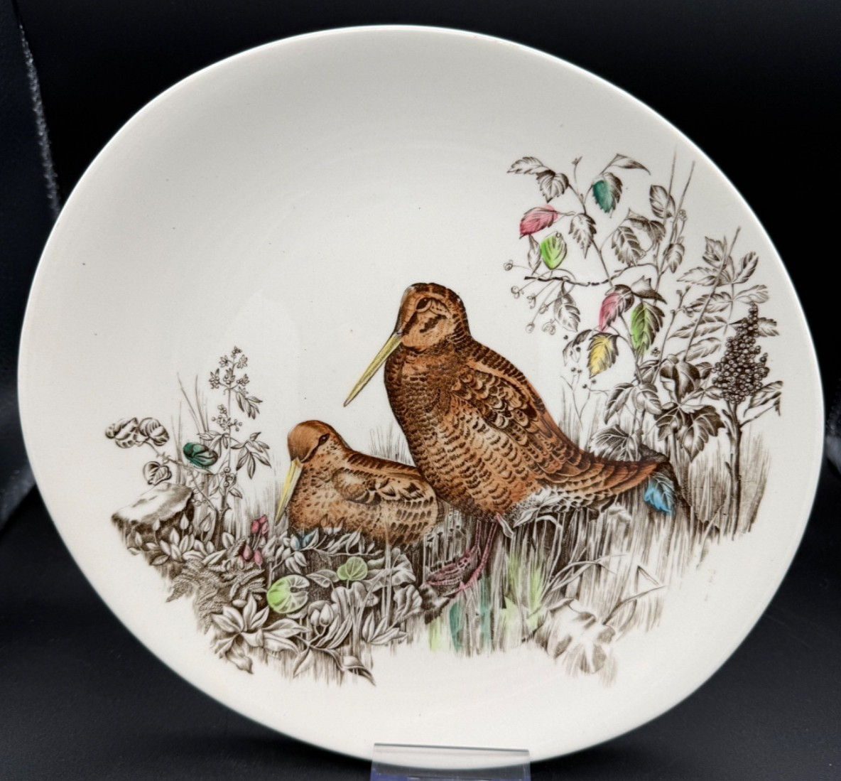 Vintage Oval Plate Johnson Bros Game Birds Woodcock Vintage Oval Plate Johnson Bros Game Birds Woodcock