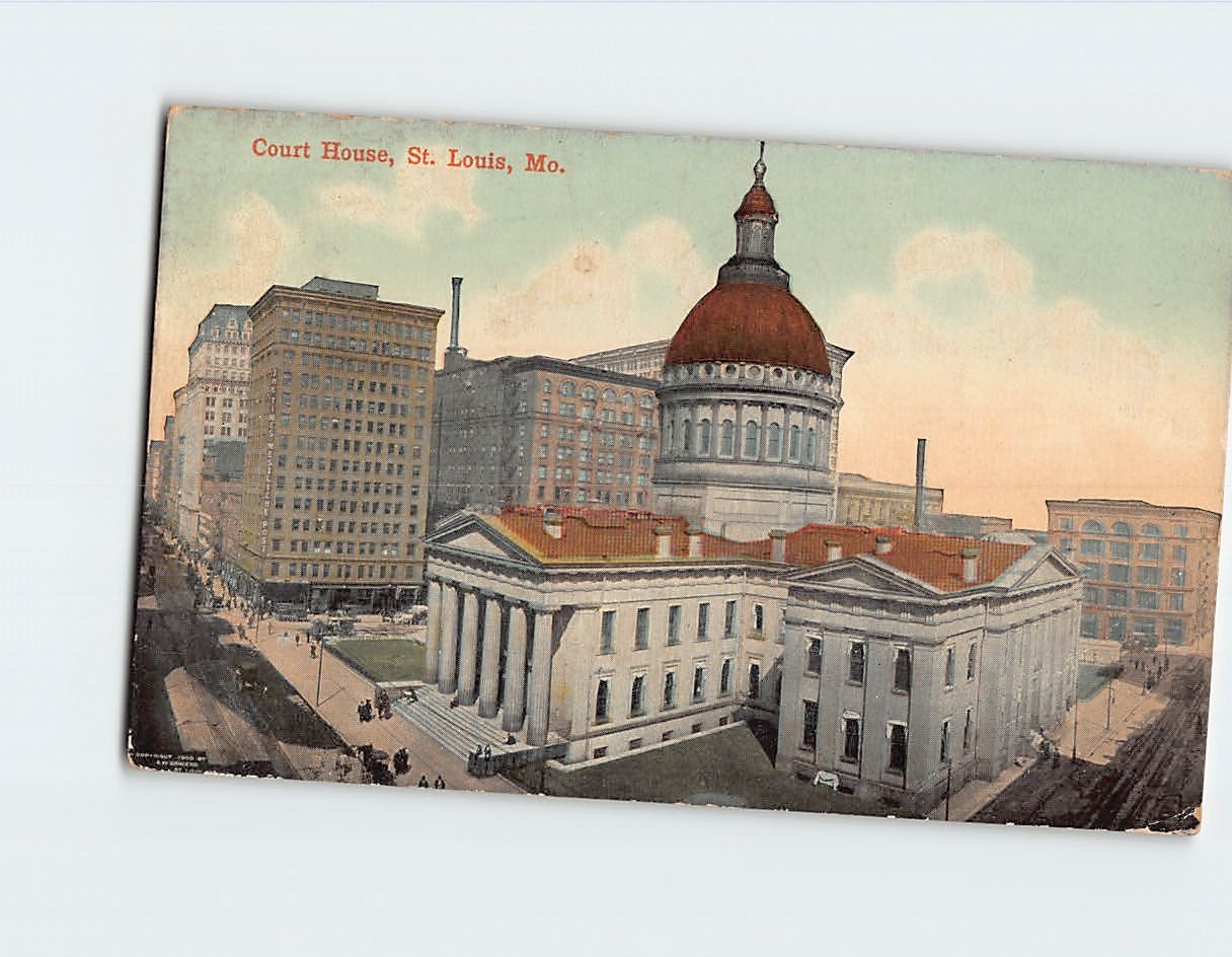 Postcard Court House St. Louis Missouri USA