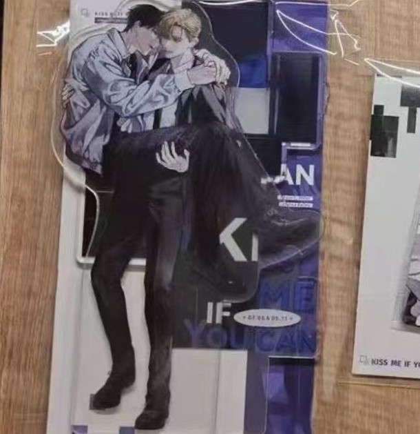 Korean comics cp32 kiss me if you can Acrylic Stand Figure Badge card Diy toy