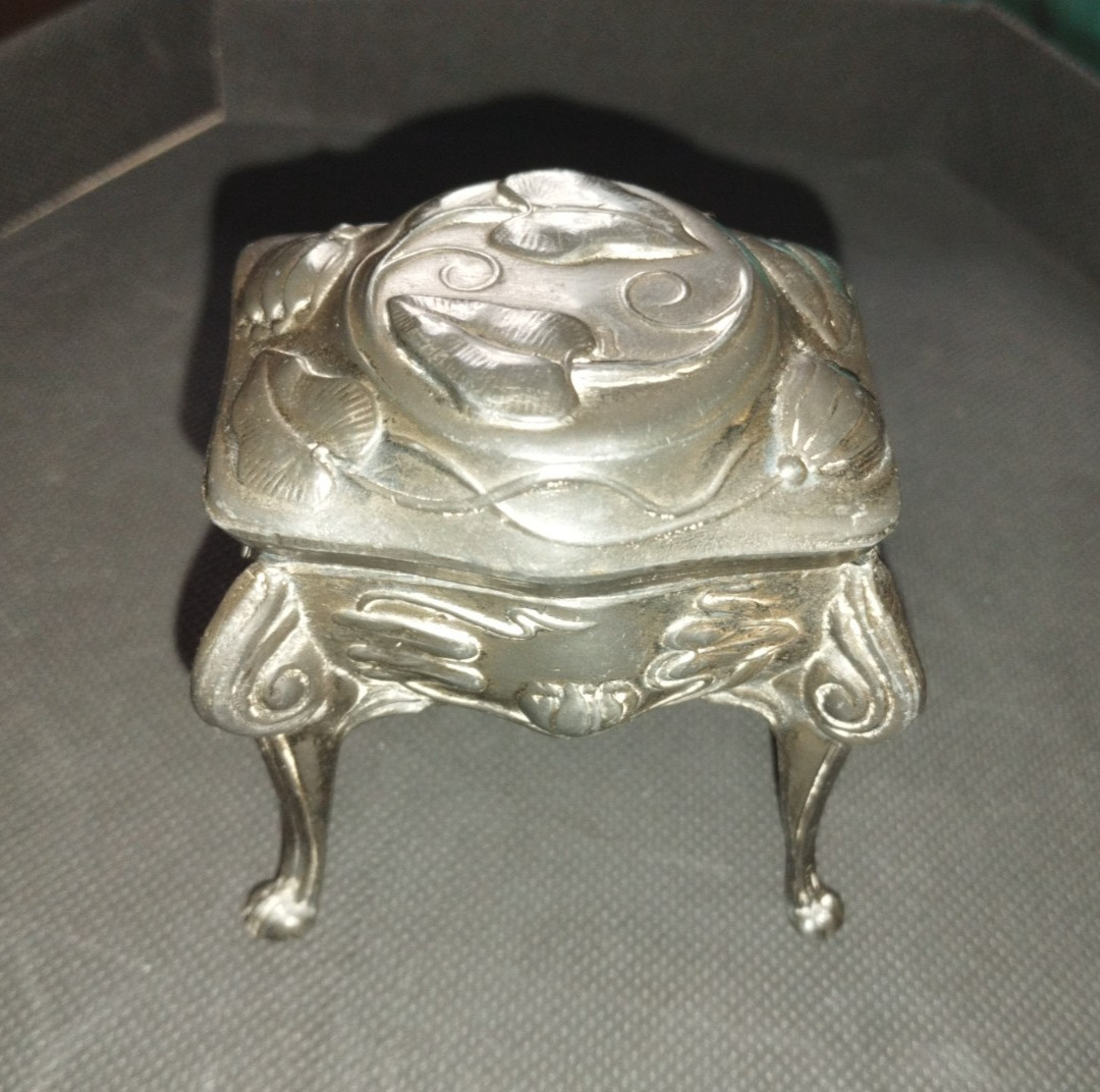 Art Nouveau Belgium JANCO antique trinket box miniature C 1890-1910