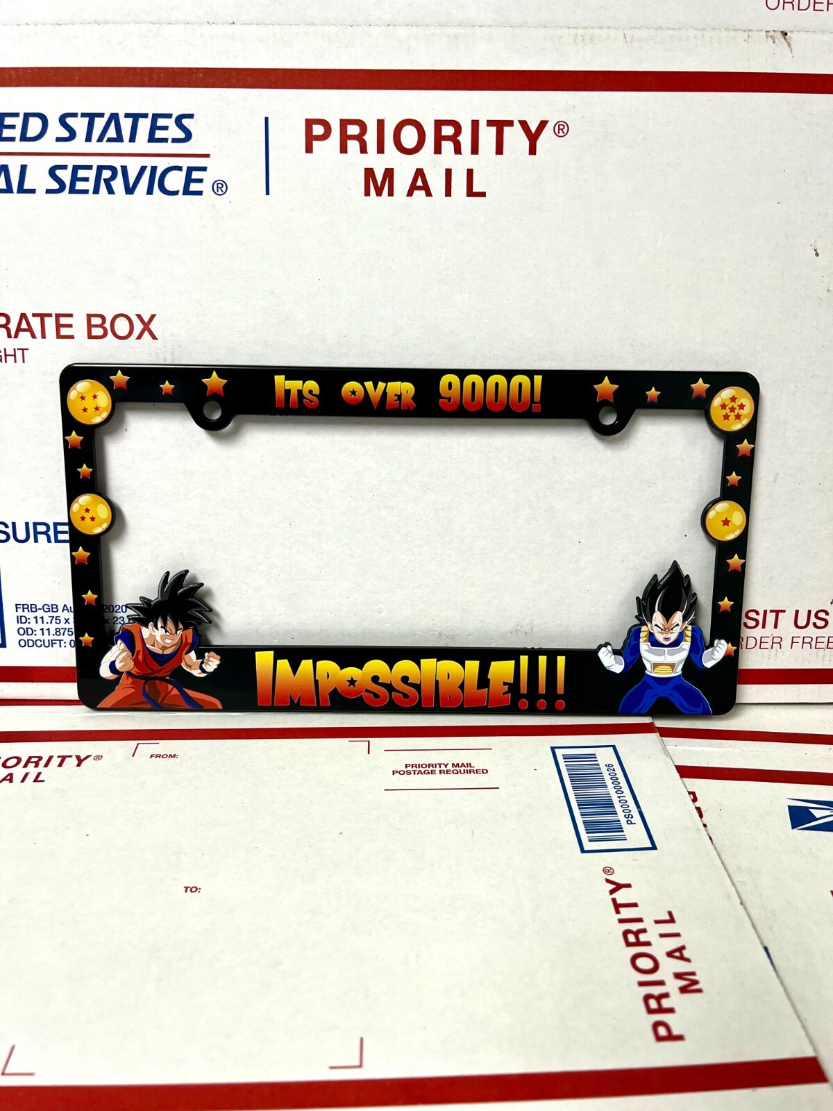 Dragon Ball Goku and Vegeta License Plate Frame Dragon Ball Goku and Vegeta License Plate Frame