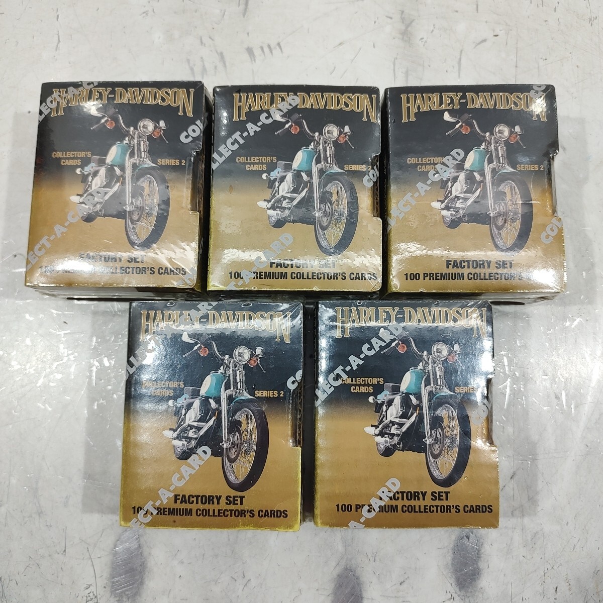 Harley-Davidson Factory Set 100 Premium Collector’s Cards (5) Series 2 Sealed 92