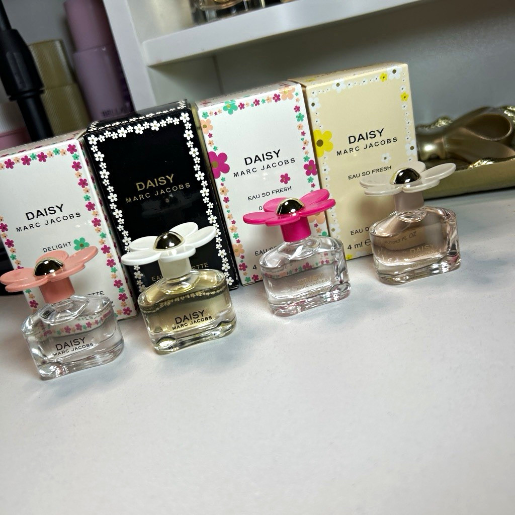 Marc Jacobs Daisy Mini EDT Perfume Lot of 4 Daisy Delight Eau So Fresh