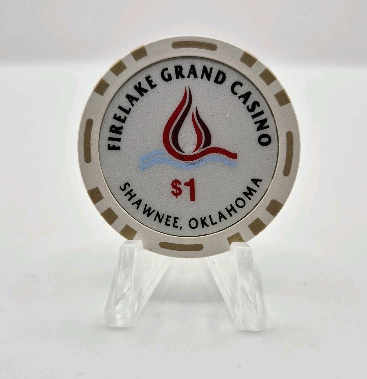 Firelake Grand Hotel Casino Shawnee Oklahoma $1 Casino Chip Firelake Grand Hotel Casino Shawnee Oklahoma $1 Casino Chip