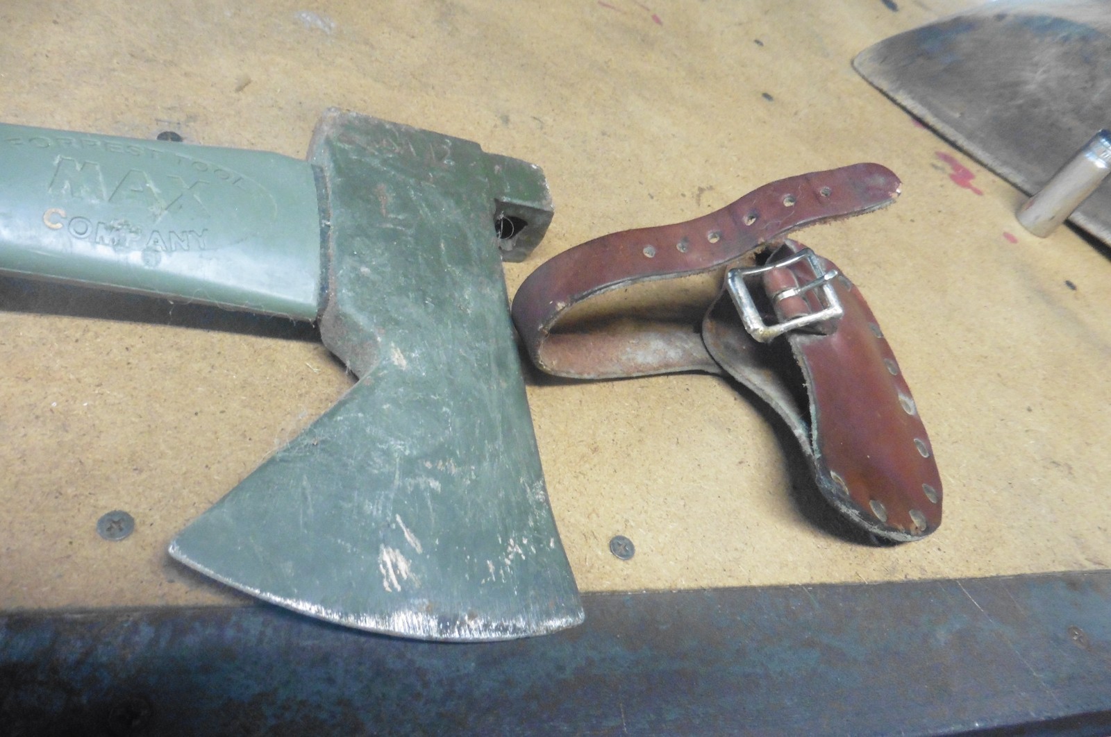 US Military Forrest Tool MAX Combination Axe leather protected cover USA Made