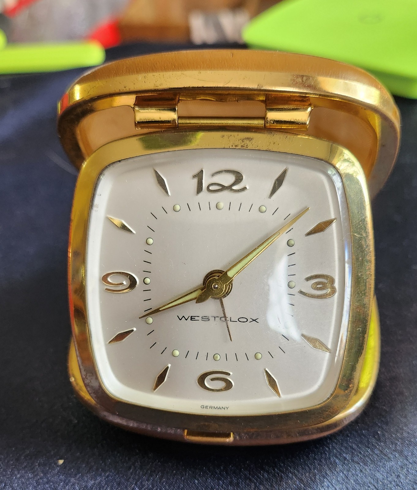 Westclox Vintage Travette Deluxe, German Made, Working Alarm, Winds & Ticks 1960