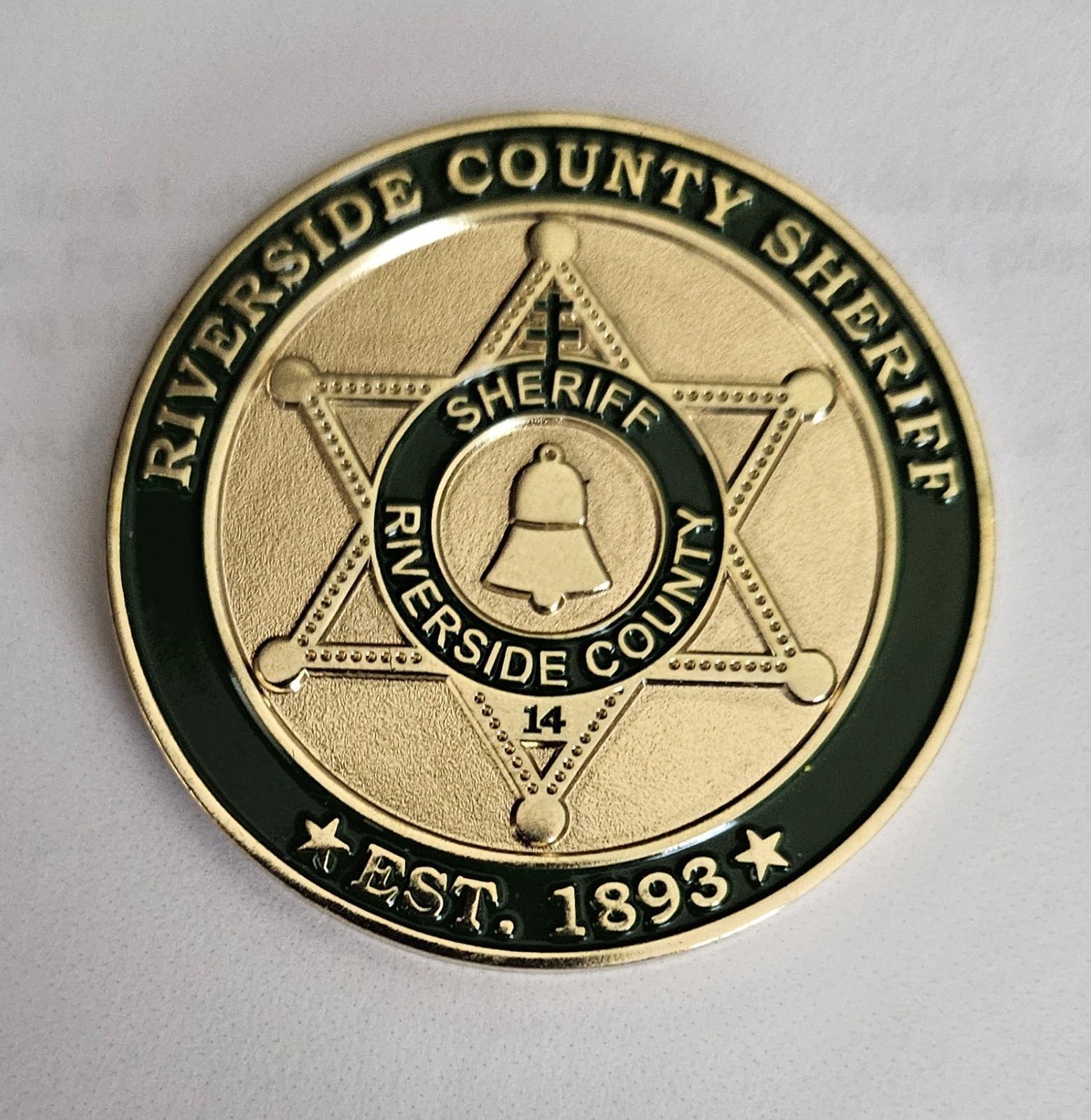 Riverside Sheriffs\' Association Personnel Bureau Challenge Coin