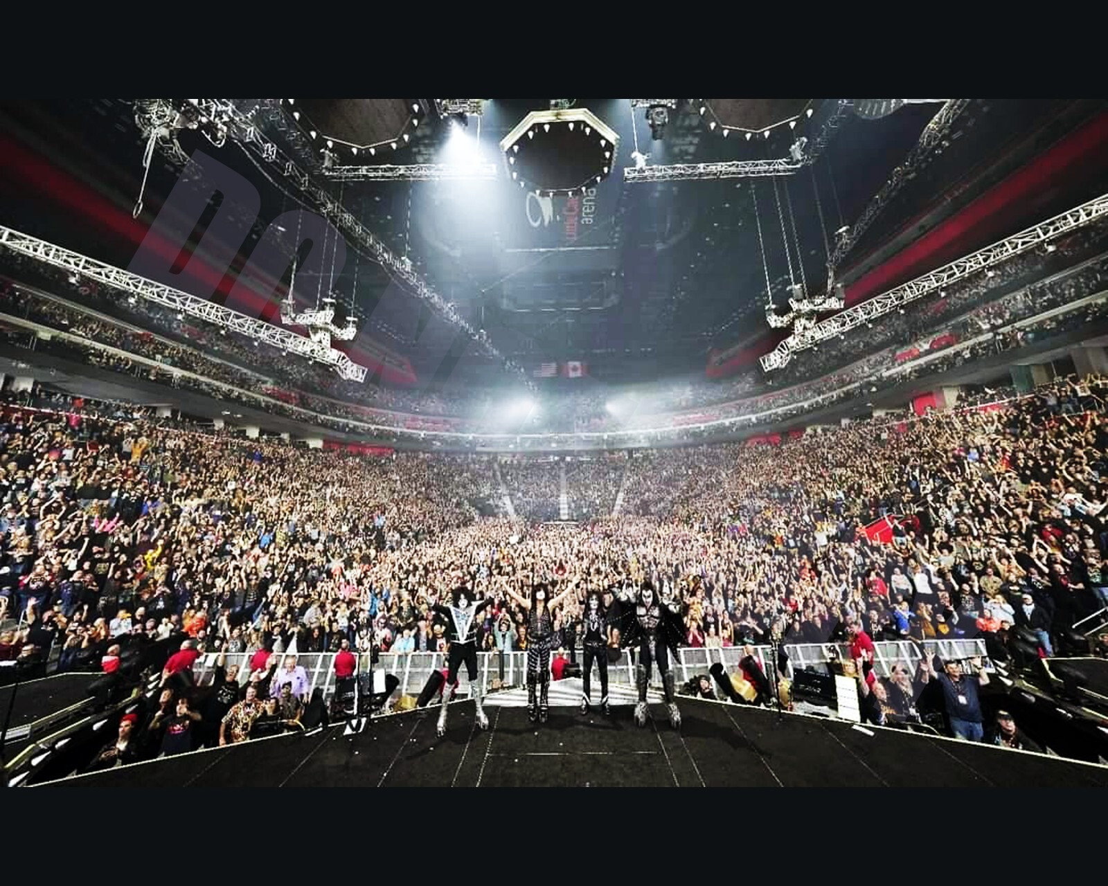 KISS 2023 Tour Detroit Concert LCA Stage Wide View 8x10 Photo 