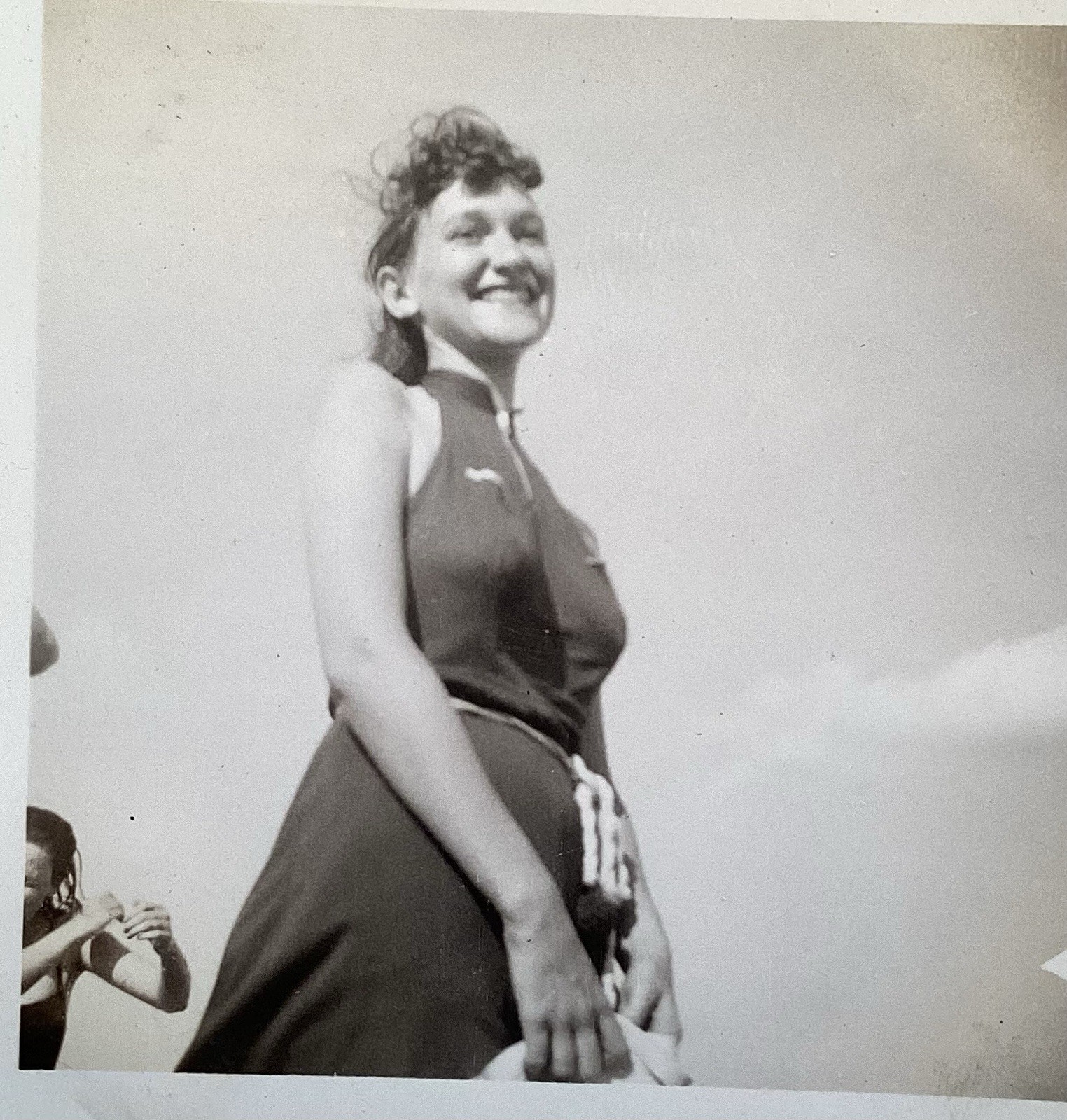1930’s Vintage PHOTO Lovely Young Perky Lady VIRGINIA Poses