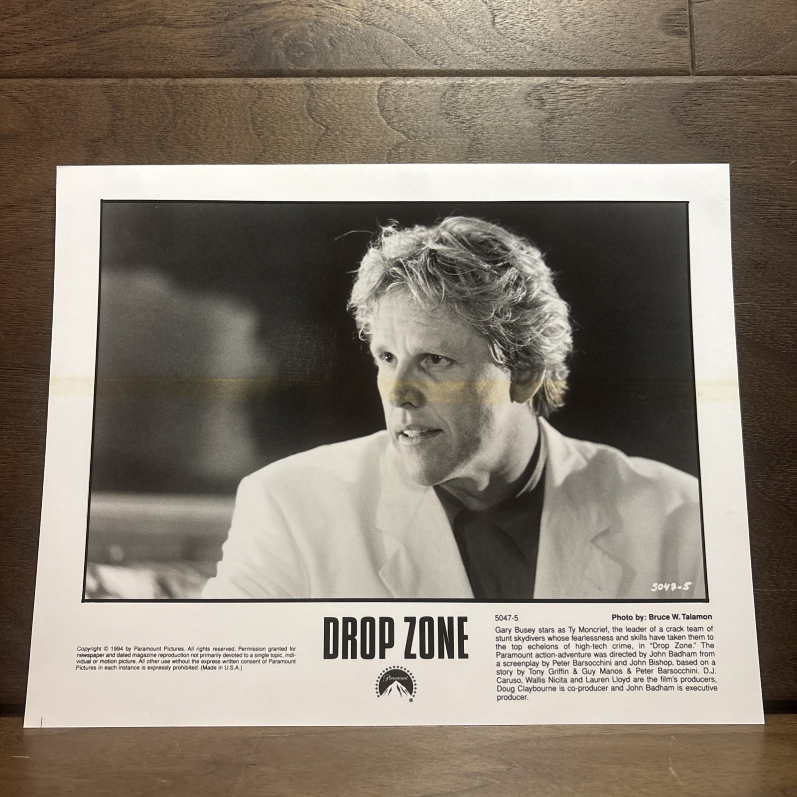 1994 Press Photo American actor Gary Busey stars in the movie \