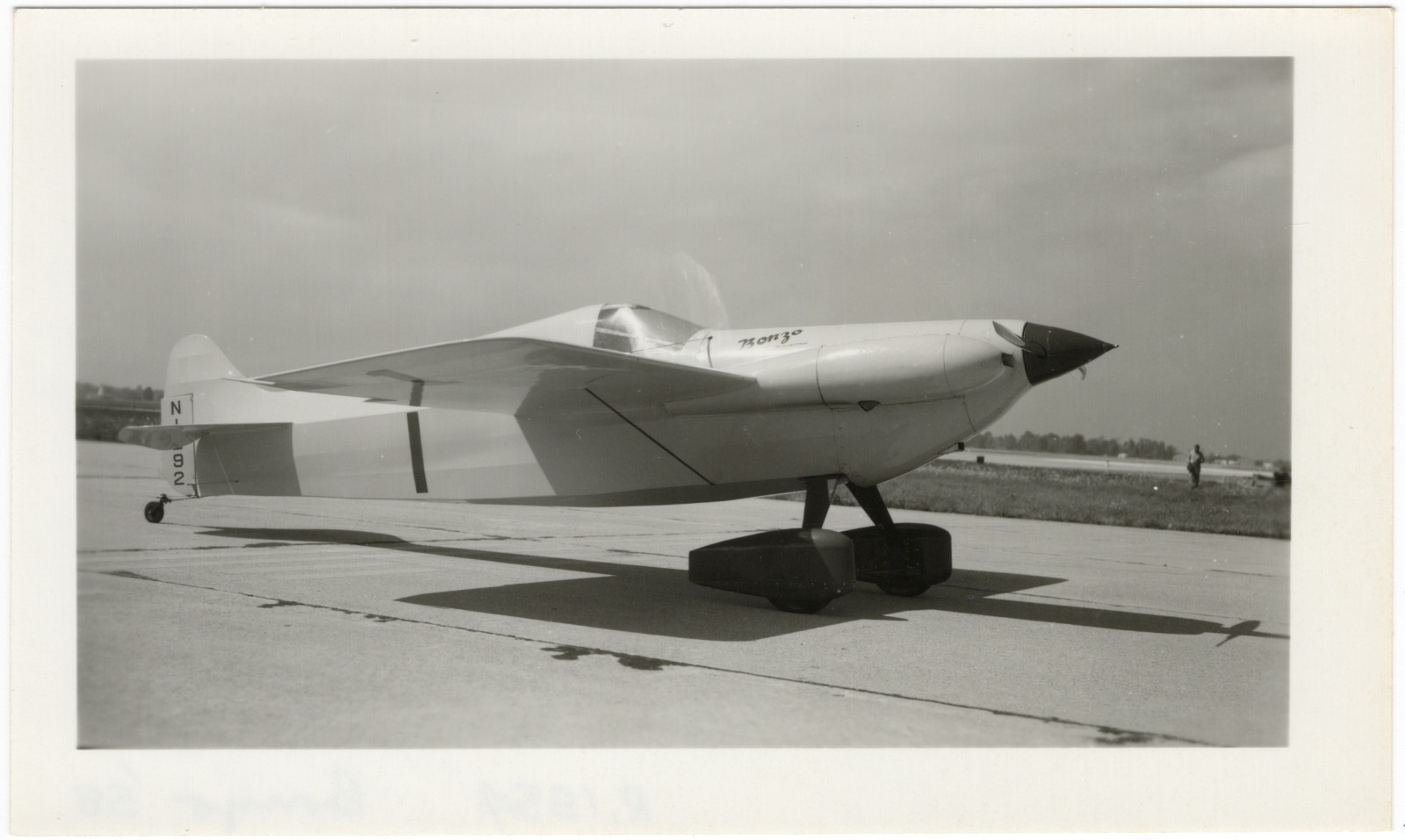 Steve Wittman “Bonzo” Air Racer Vintage Photo 1958 Continental Trophy Champion