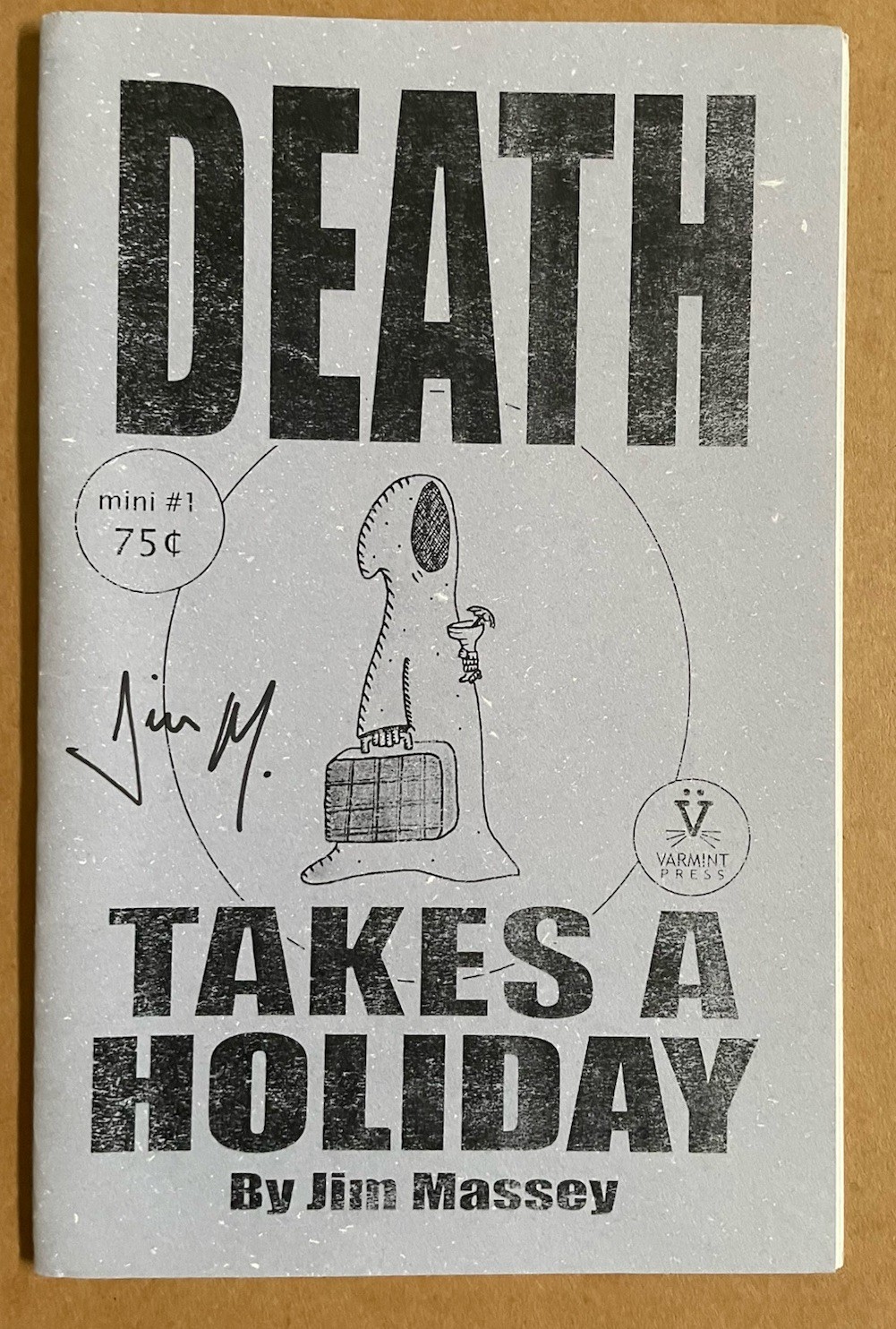 Death Takes a Holiday 4 Signed Jim Massey Mini-Comic Low Print Run  Comix HTF NM