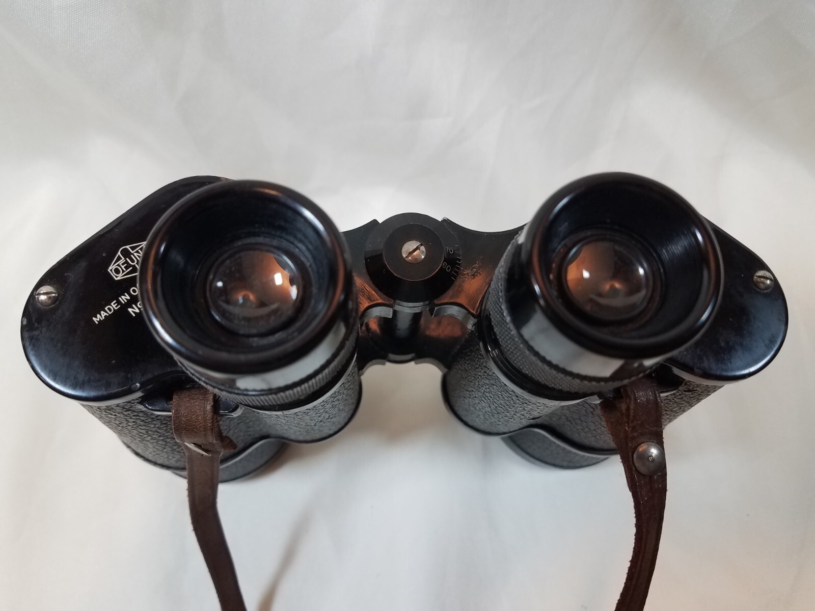 Vintage OFUNA 7x50 binocular made in occupied Japan, V.G. cond. w/ neck strap