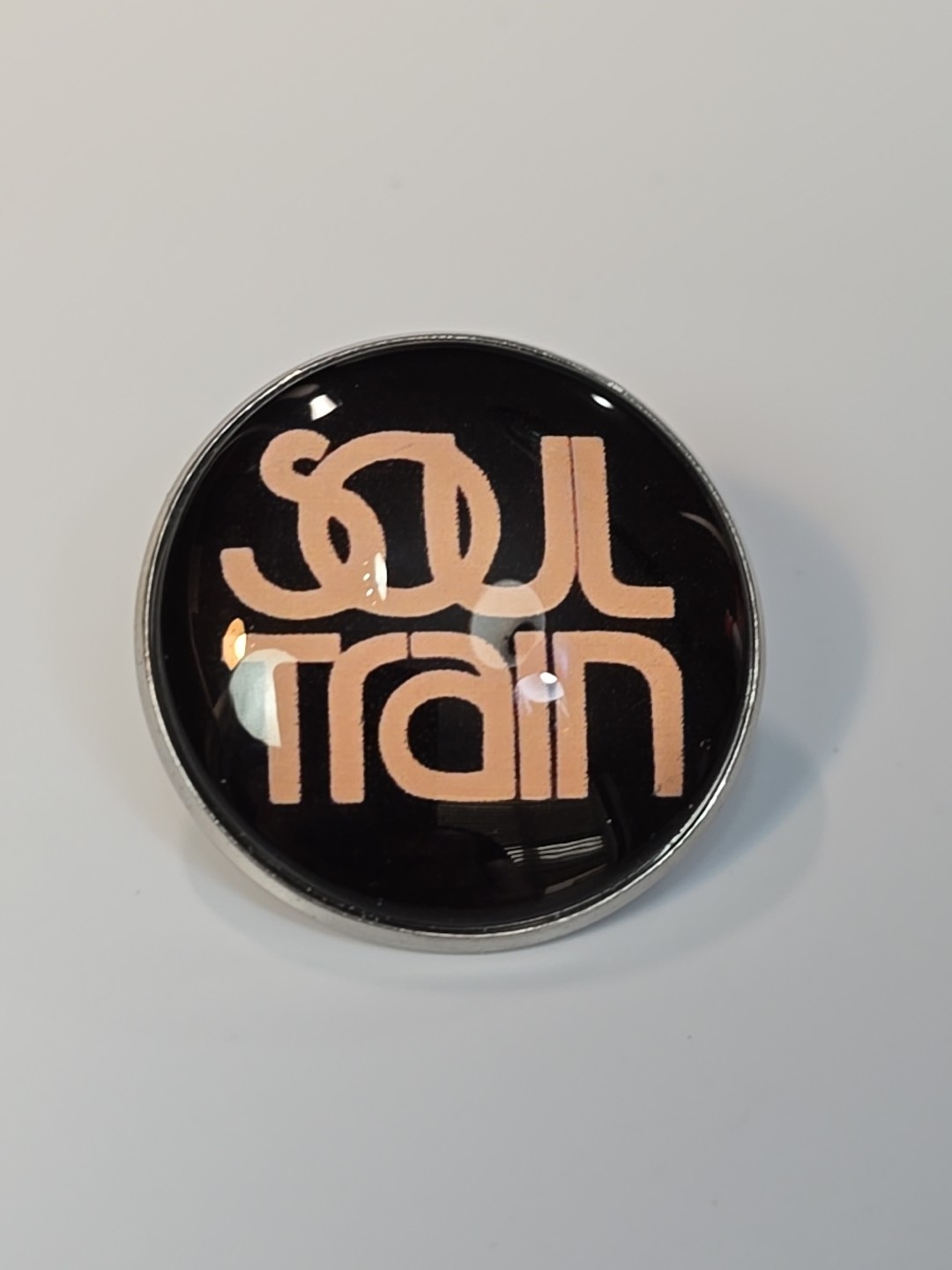 Soul Train Lapel Hat Jacket Pin American Music TV Show Don Cornelius