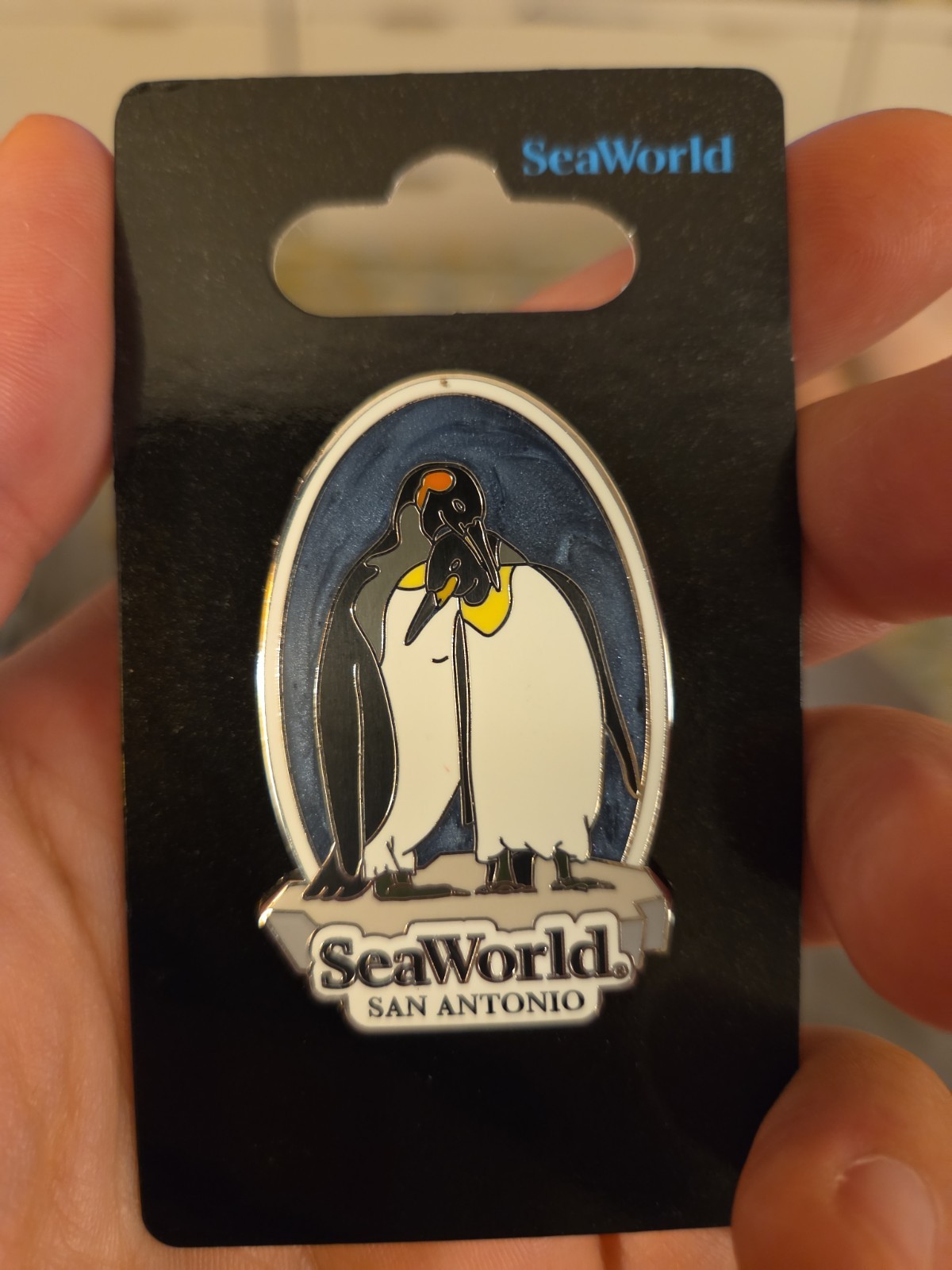 SeaWorld San Antonio King Penguins Over Ice Pin