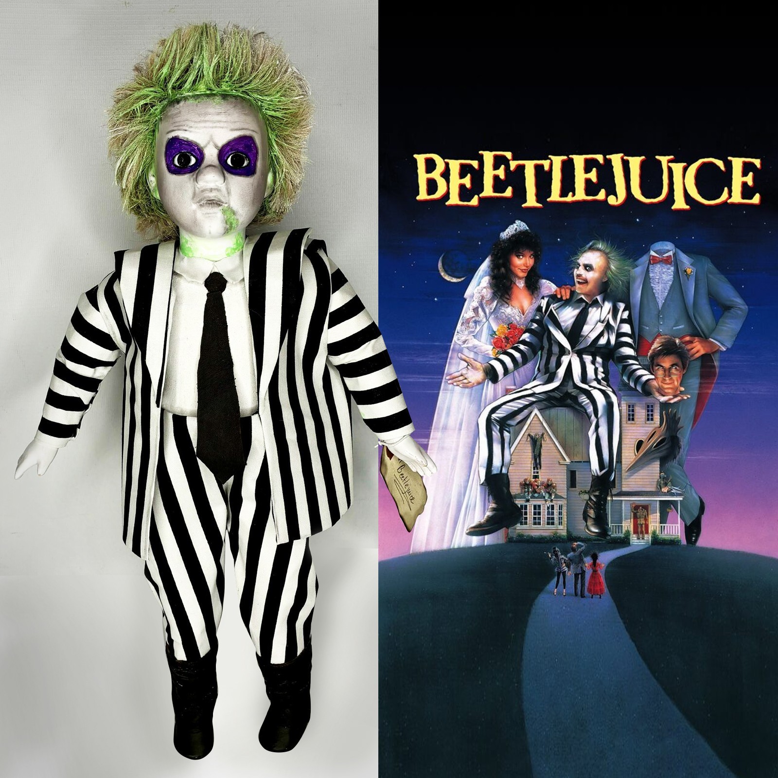 Beetlejuice Doll Handmade Horror Character 18\ Beetlejuice Doll Handmade Horror Character 18\
