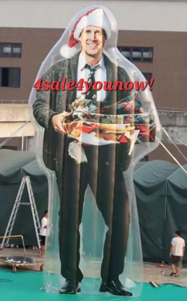 32 FOOT TALL INFLATABLE CHRISTMAS VACATION CLARK GRISWOLD WITH LED LIGHTS INSIDE