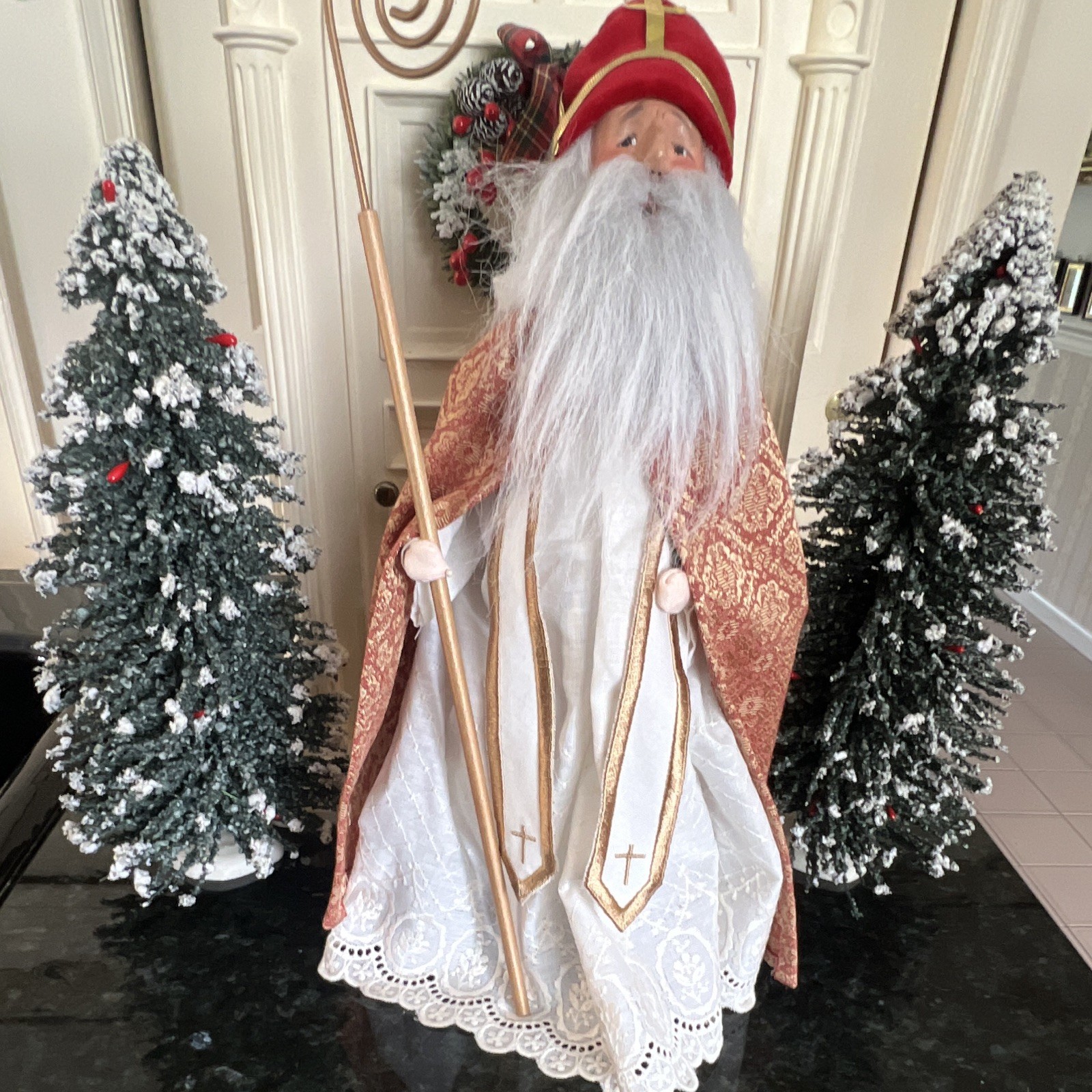 2004 Saint Nicholas w/ stunning robe, eyelet smock, & religious sash/staff READ