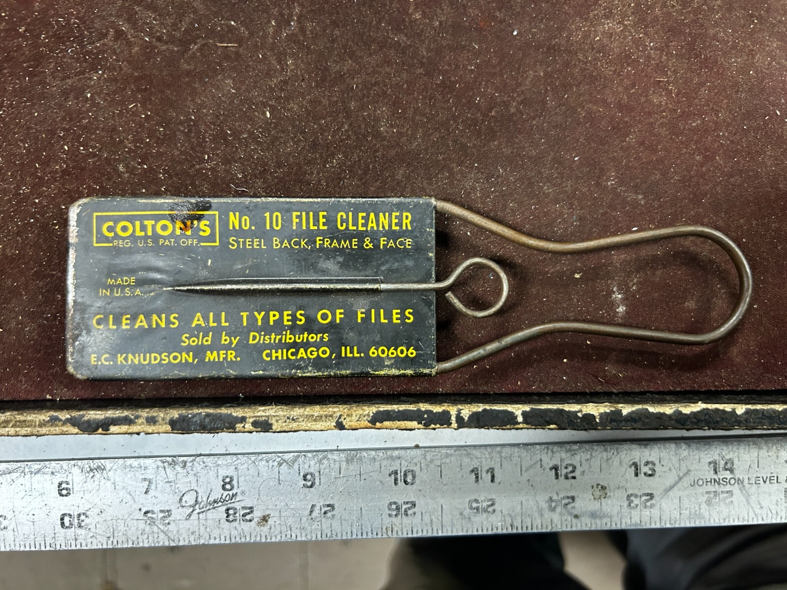 MACHINIST RndCb TOOLS LATHE MILL Vintage Coltons Advertising File Cleaner MACHINIST RndCb TOOLS LATHE MILL Vintage Coltons Advertising File Cleaner