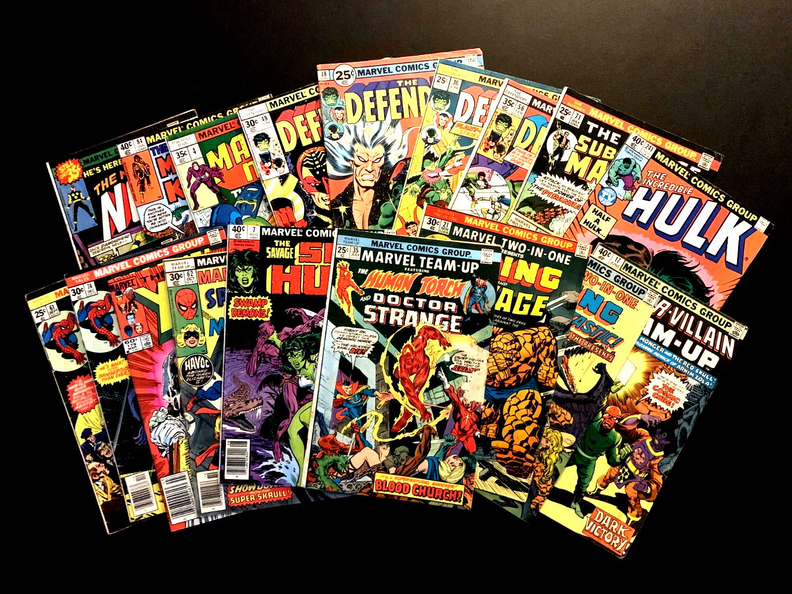 Vintage Mixed Lot  Marvel Comics Late 70\'s-80\'s, Perfect For Kids or Collectors