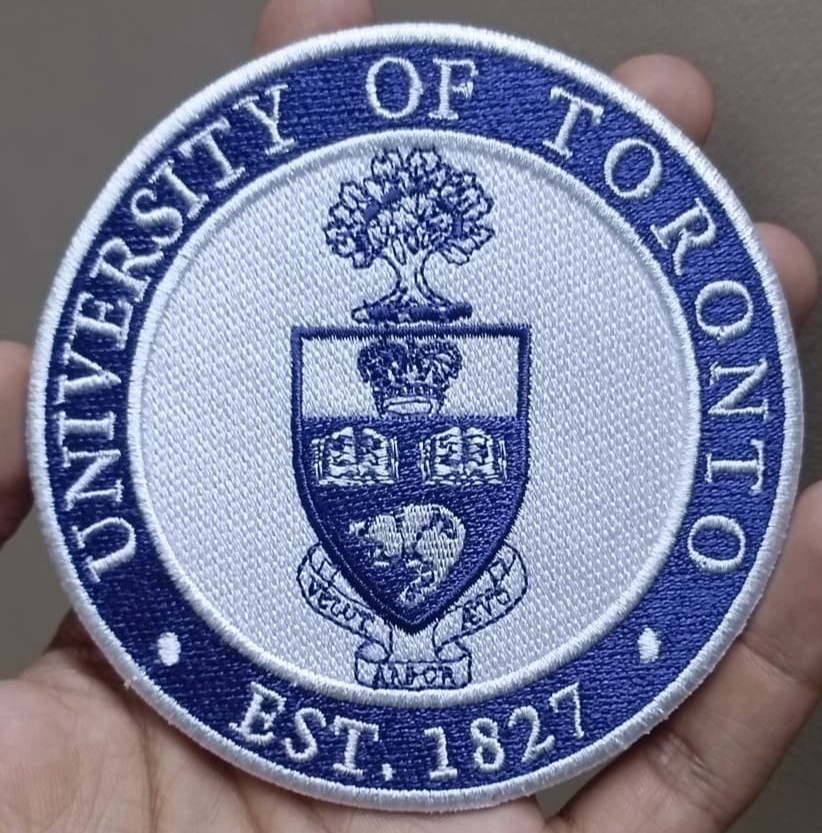 University of Toronto Logo Iron On Patch - Sew Patch - Embroidered Patch