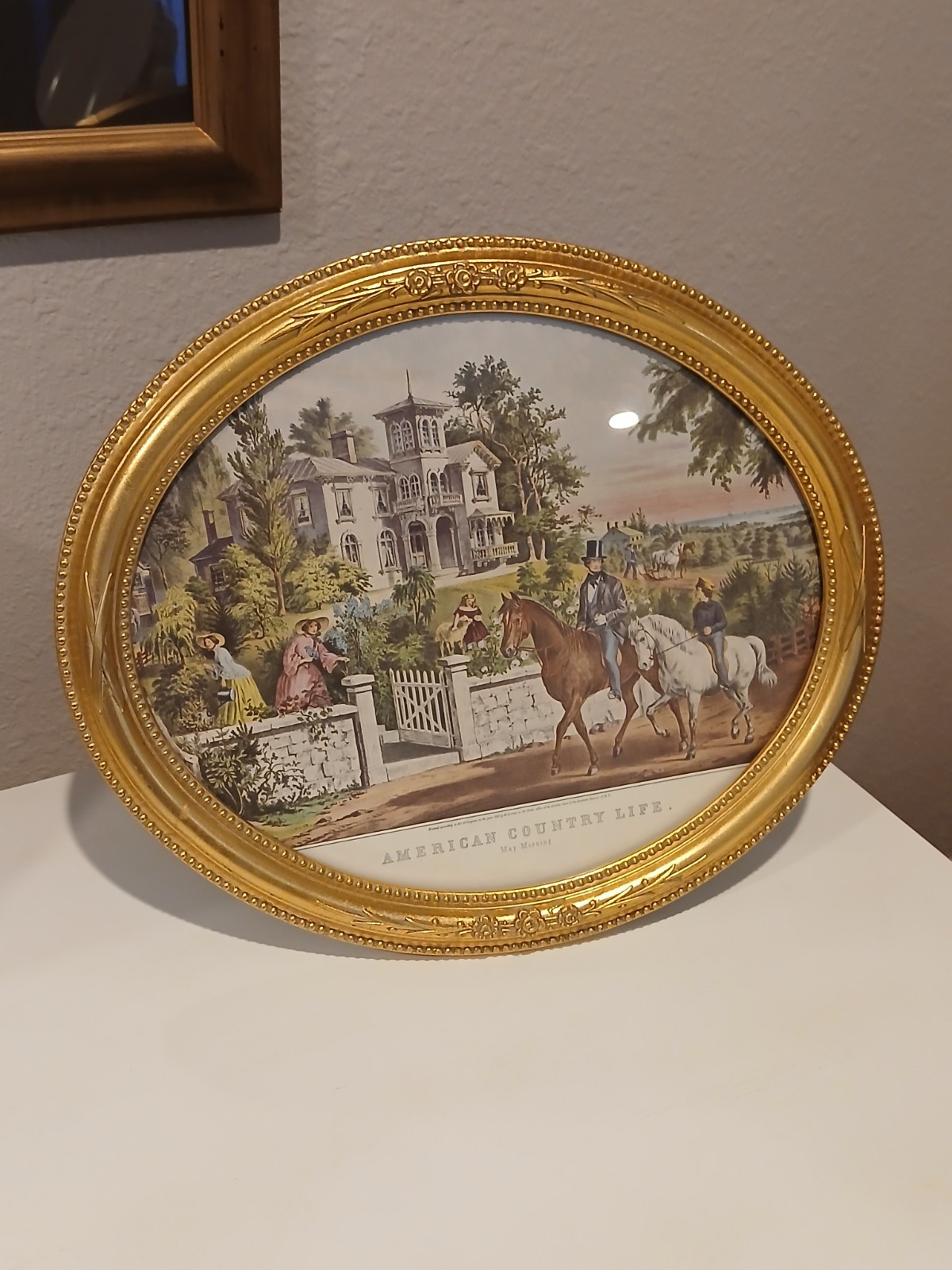 Vtg Burns of Boston Victorian Style Ornate Gold Gilt Oval Frame 12\ Vtg Burns of Boston Victorian Style Ornate Gold Gilt Oval Frame 12\