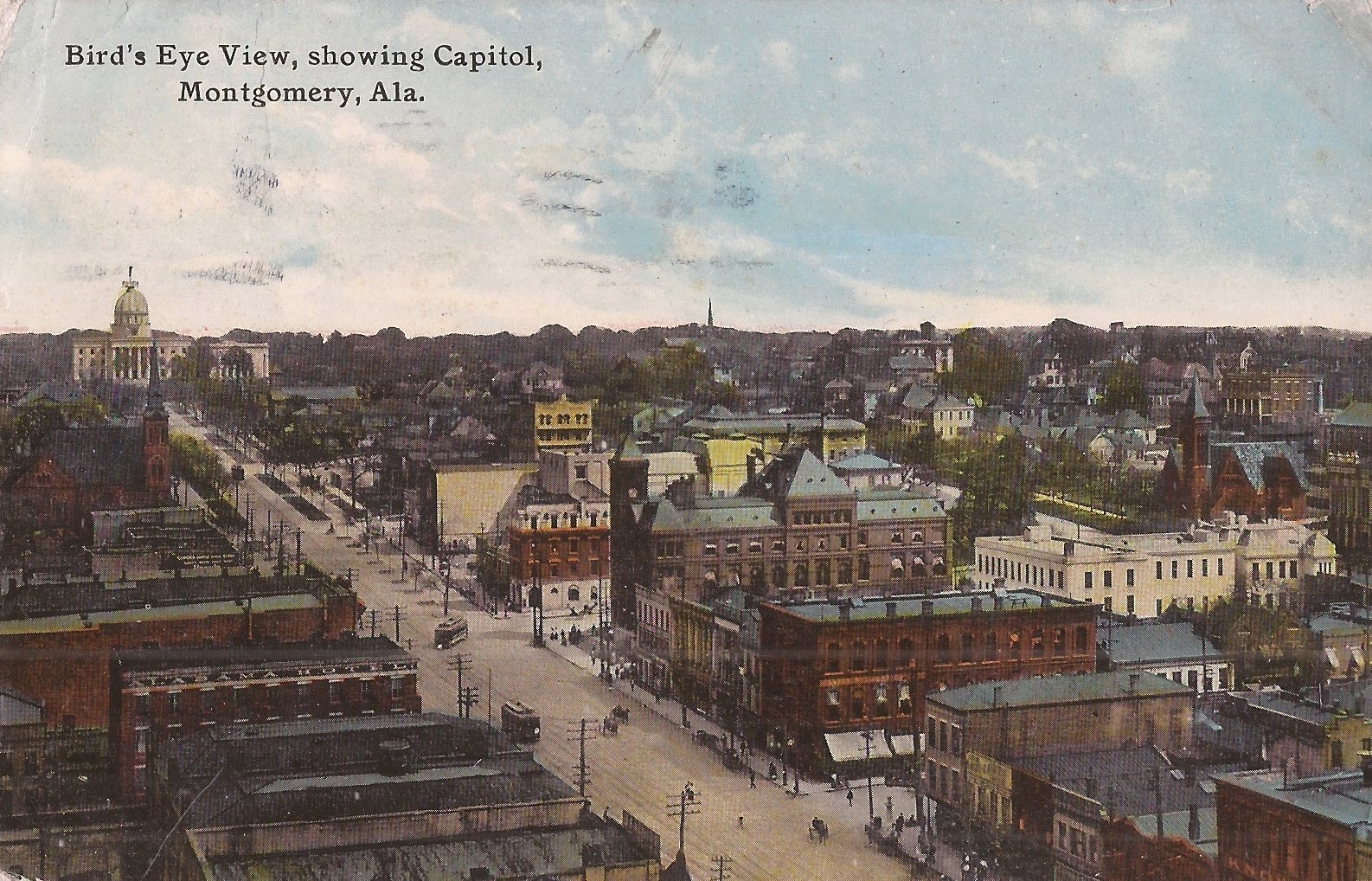 Montgomery, ALABAMA - Birdseye & Capital - 1912