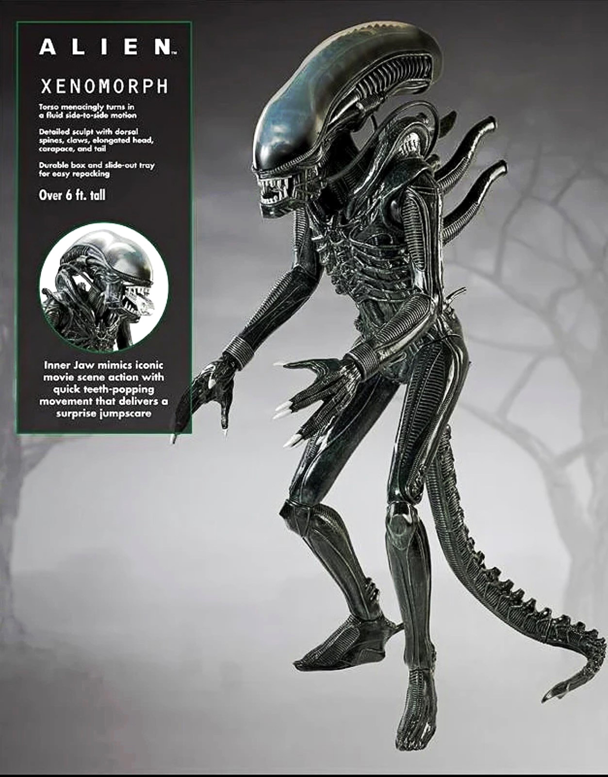 Spirit Halloween Life-Size Xenomorph Animatronic in Original Box Alien NIB