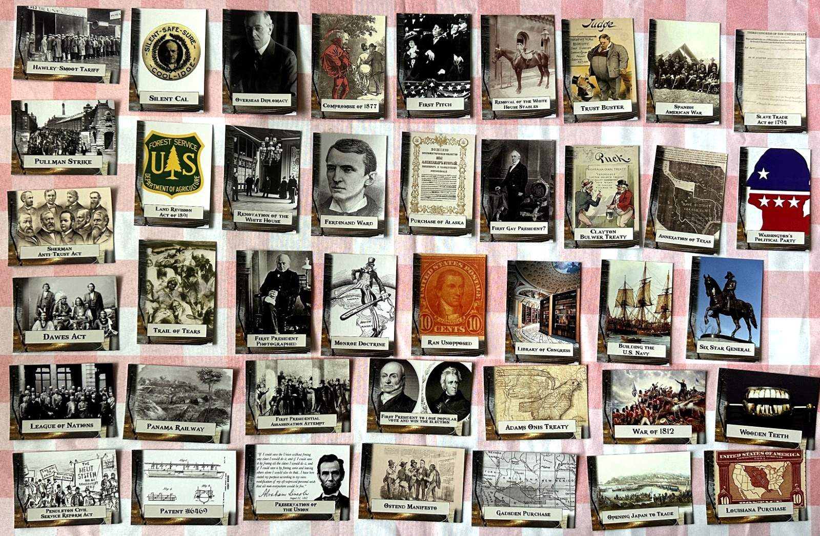 2020 HISTORIC AUTOGRAPHS POTUS THE FIRST 36 LOT OF 41 CARDS