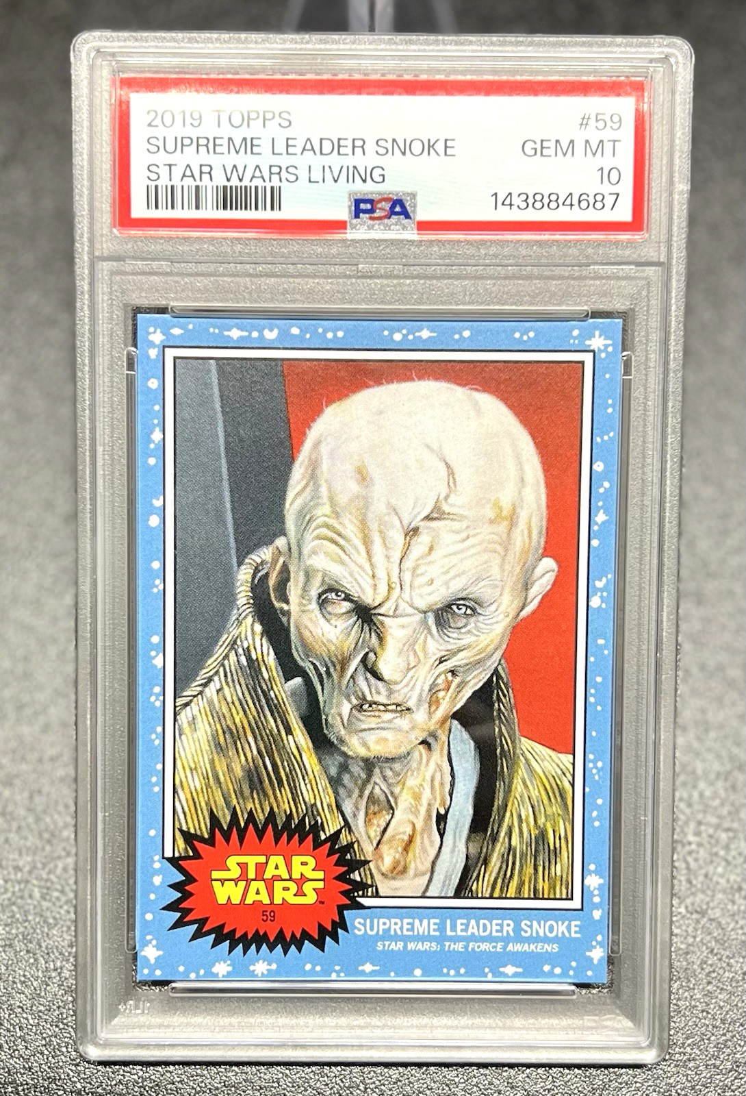 2019 Star Wars Topps Living Supreme Leader Snoke #59 PSA 10