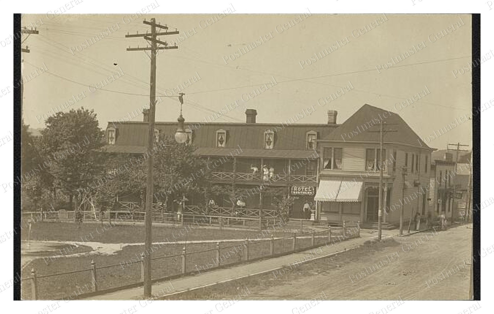 Clinton Tennessee Hotel Southern Standard Postcard COPY RPPC