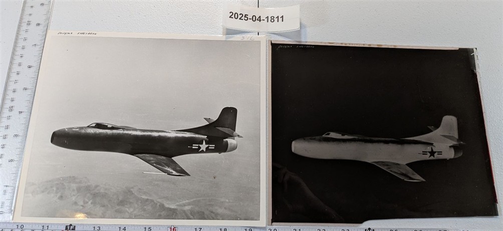 1947-53 Navy NACA Douglas D-588-1 Skystreak Aircraft 8x10 News Photo Negative