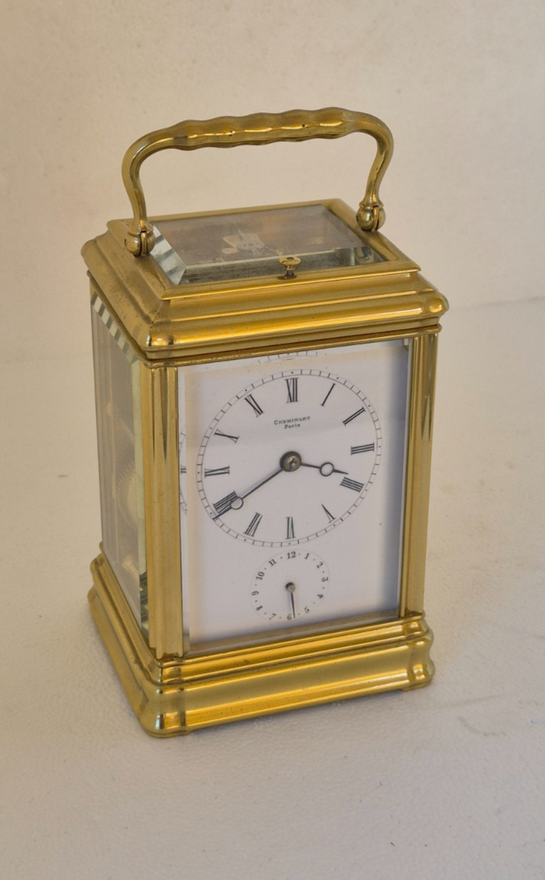 Antique Drocourt Carriage Clock c1860 Smaller Size Antique Drocourt Carriage Clock c1860 Smaller Size
