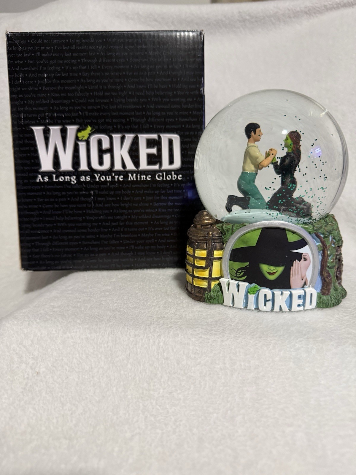 Wicked The Broadway Musical Snow Globe  “As Long As You’re Mine”