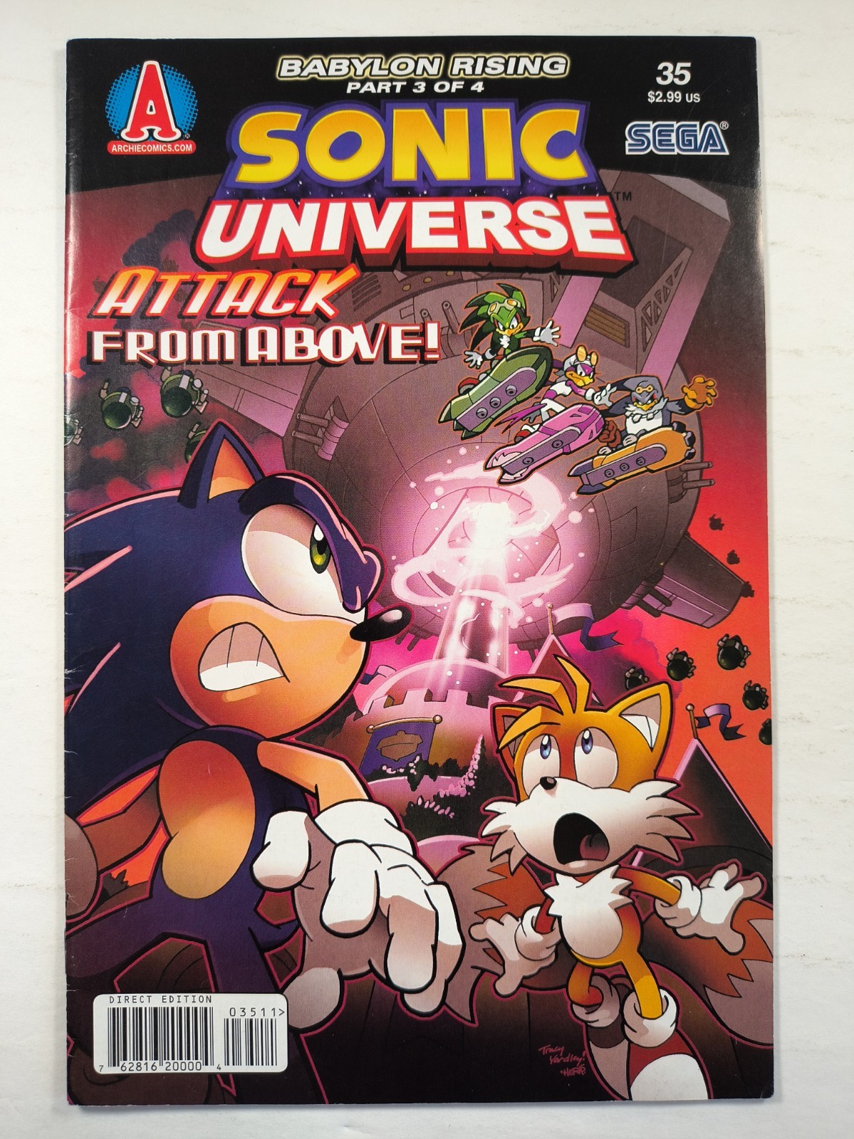 Sonic Universe #35 FN Archie Comics SEGA 2012 Babylon Rising Pt 3 Ixus Naugus 