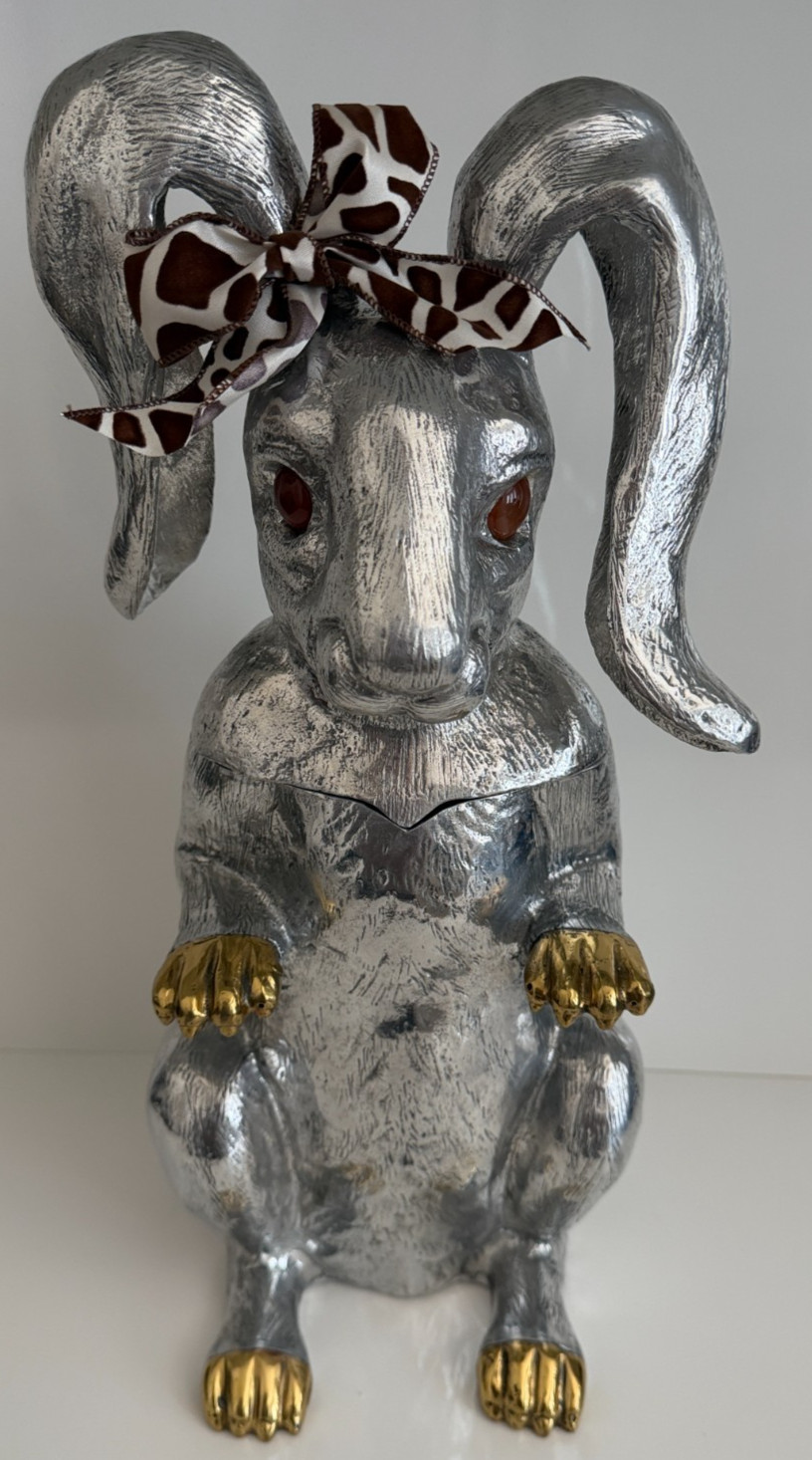 Vintage 1986 ARTHUR COURT Cast Aluminum & Brass 19