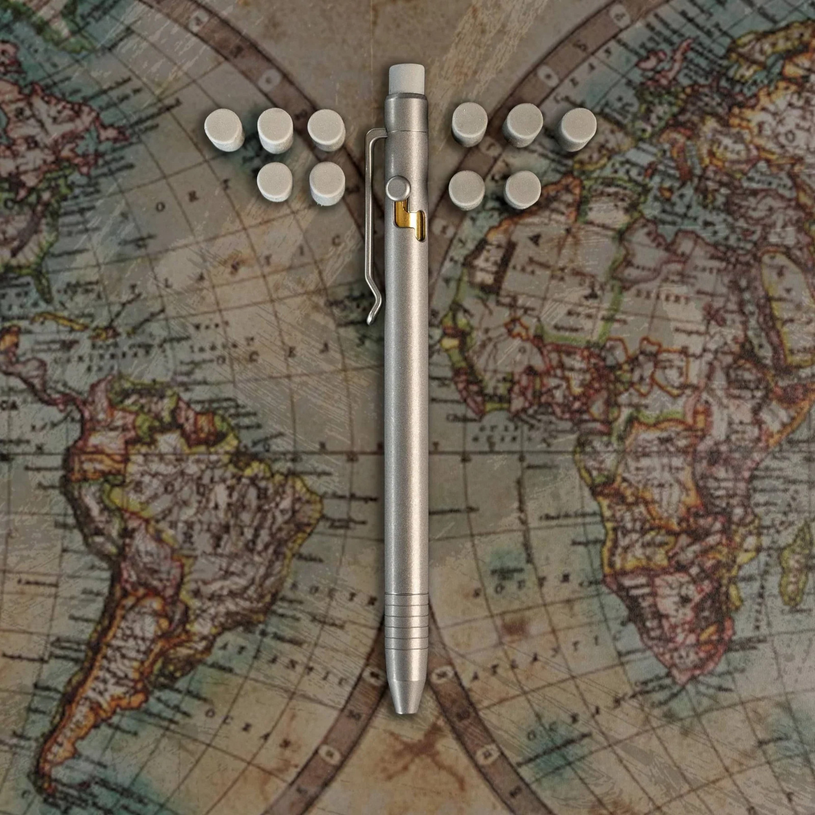 Big Idea Design Bolt Action Pencil SW Titanium Erasers Mechanical Pencil Systems