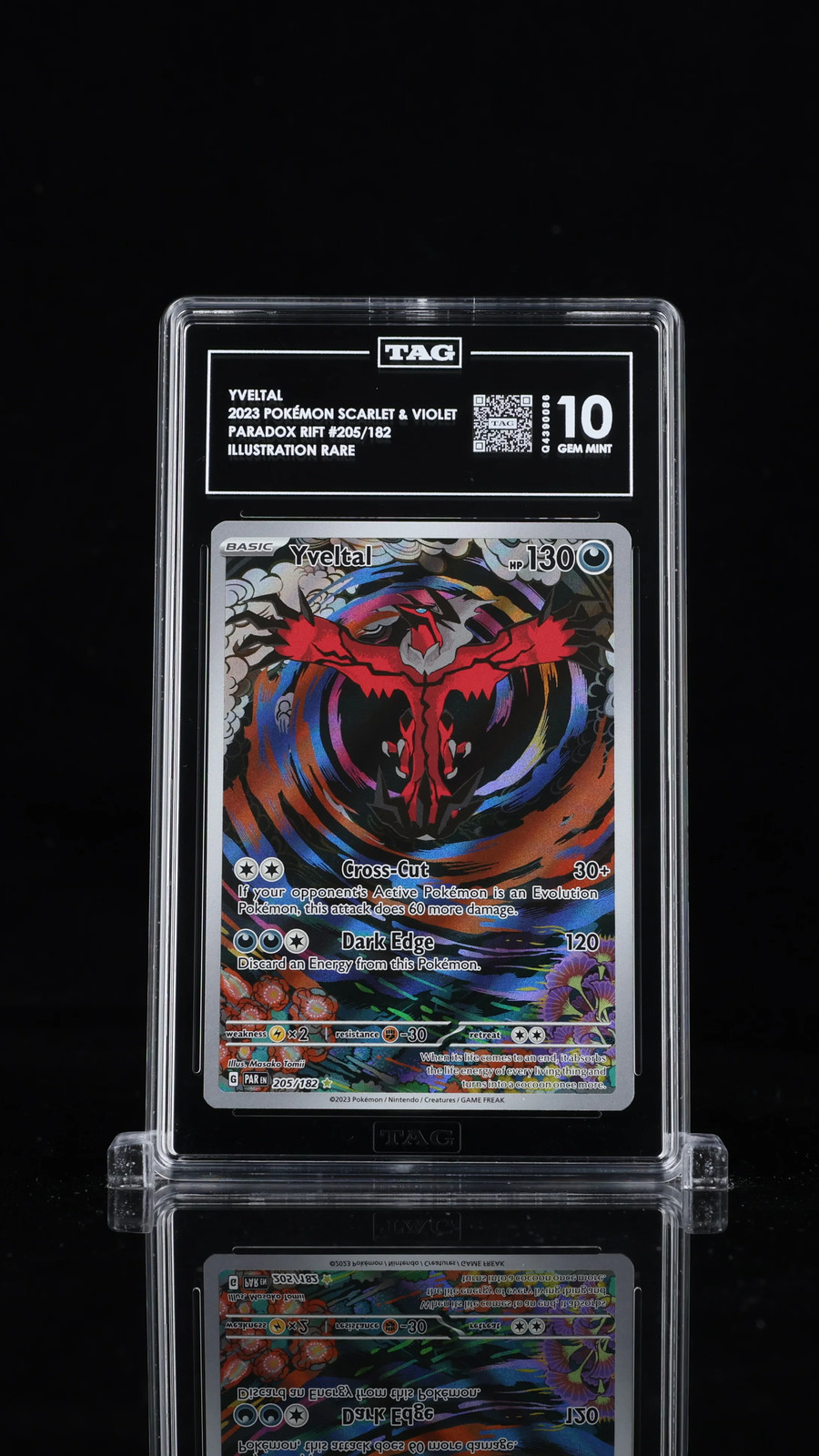 Yveltal Paradox Rift 205/182 Illustration Rare TAG 10