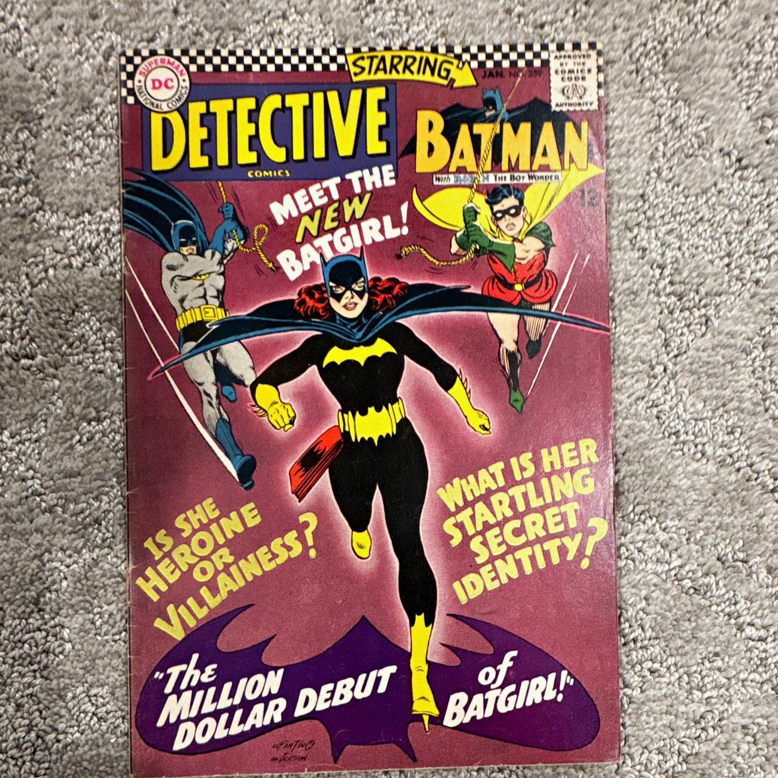 DC Detective Comics #359 (1967) Batman Robin Batgirl Meet the New Batgirl