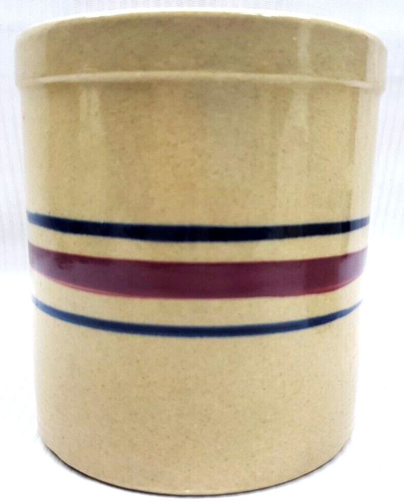 R.R.P. Co. Crock Roseville Ohio heavy Pottery 6 1/4