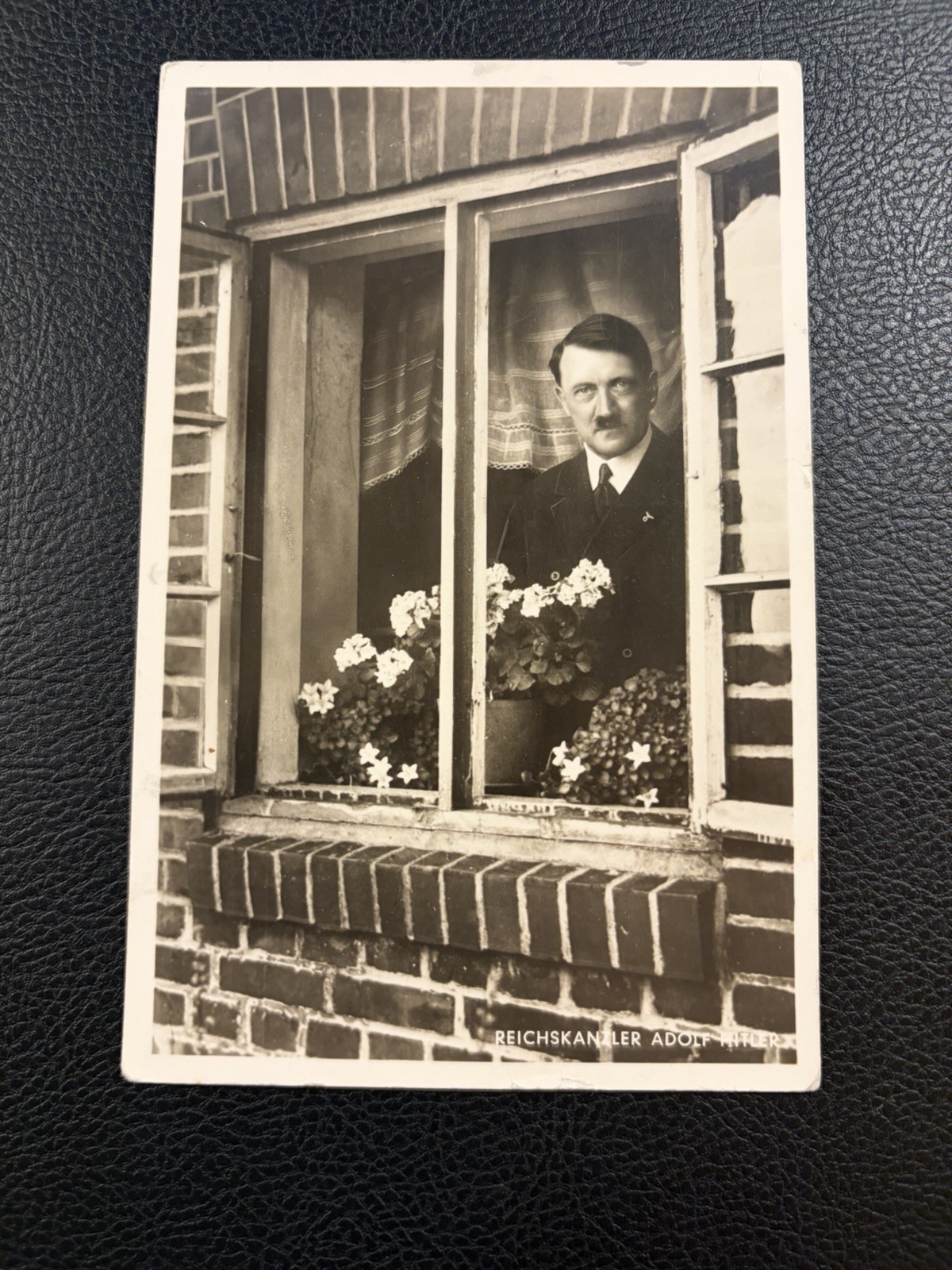 Rare 1938 World War II Germany Hitler Photo Postcard By Hoffman