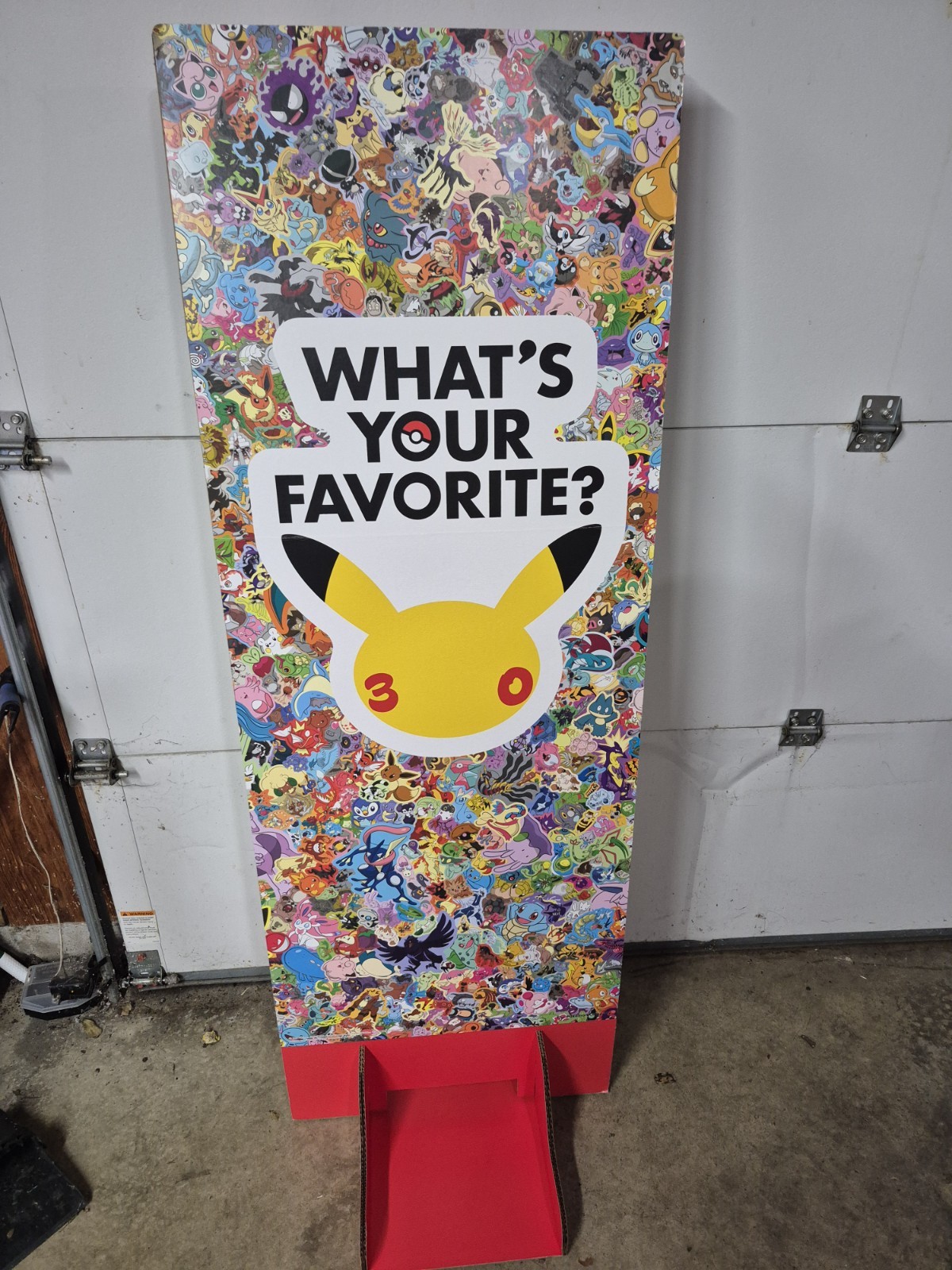 Pokemon Pokémon “What’s Your Favorite?” 30th Anniversary Display Sign  5' x 21