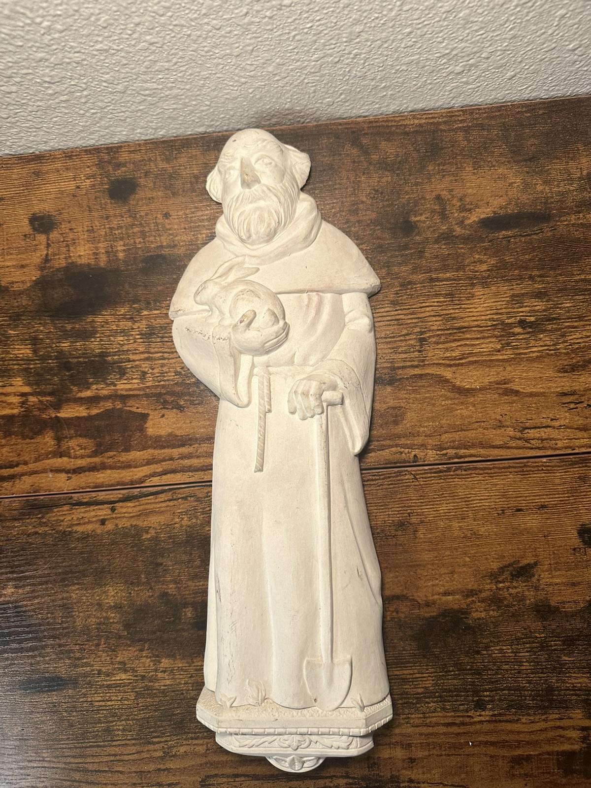 Rare Vintage Carruth 1989 Saint Francis Of Assisi Statue 16”