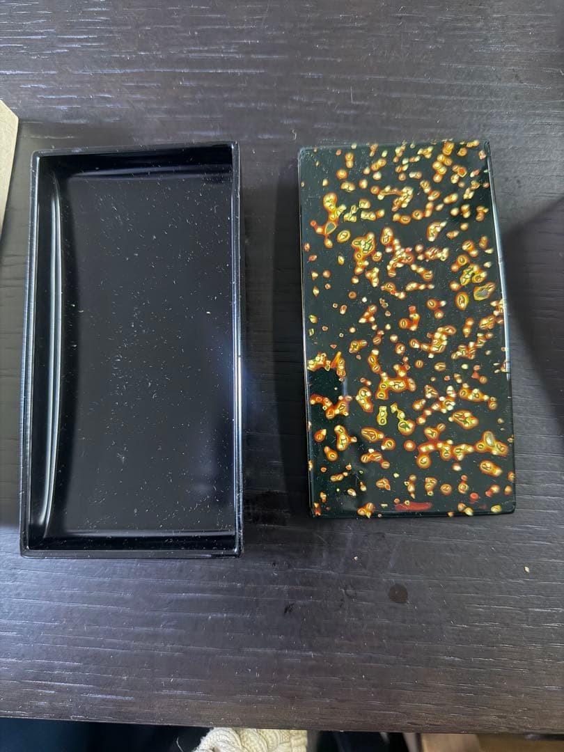 Luxurious Lacquerware Wakasa Nuri Document Box Candy Box Rect 12cm x 6.5cm Luxurious Lacquerware Wakasa Nuri Document Box Candy Box Rect 12cm x 6.5cm