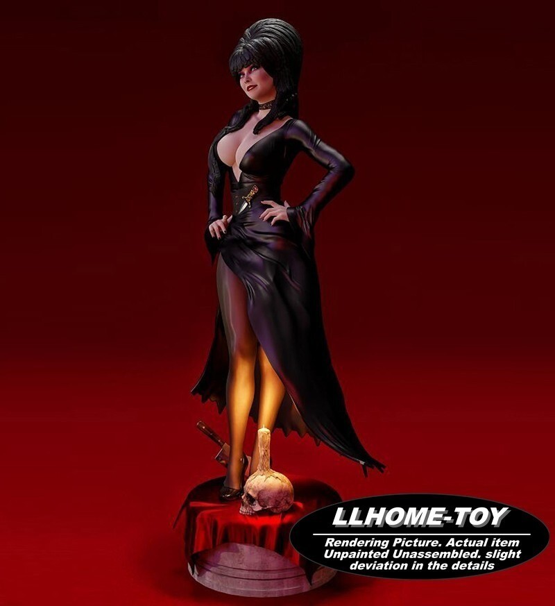 1/6 35cm Elvira 3D Print Garage Kit Figure Model Unpainted Unassembled GK