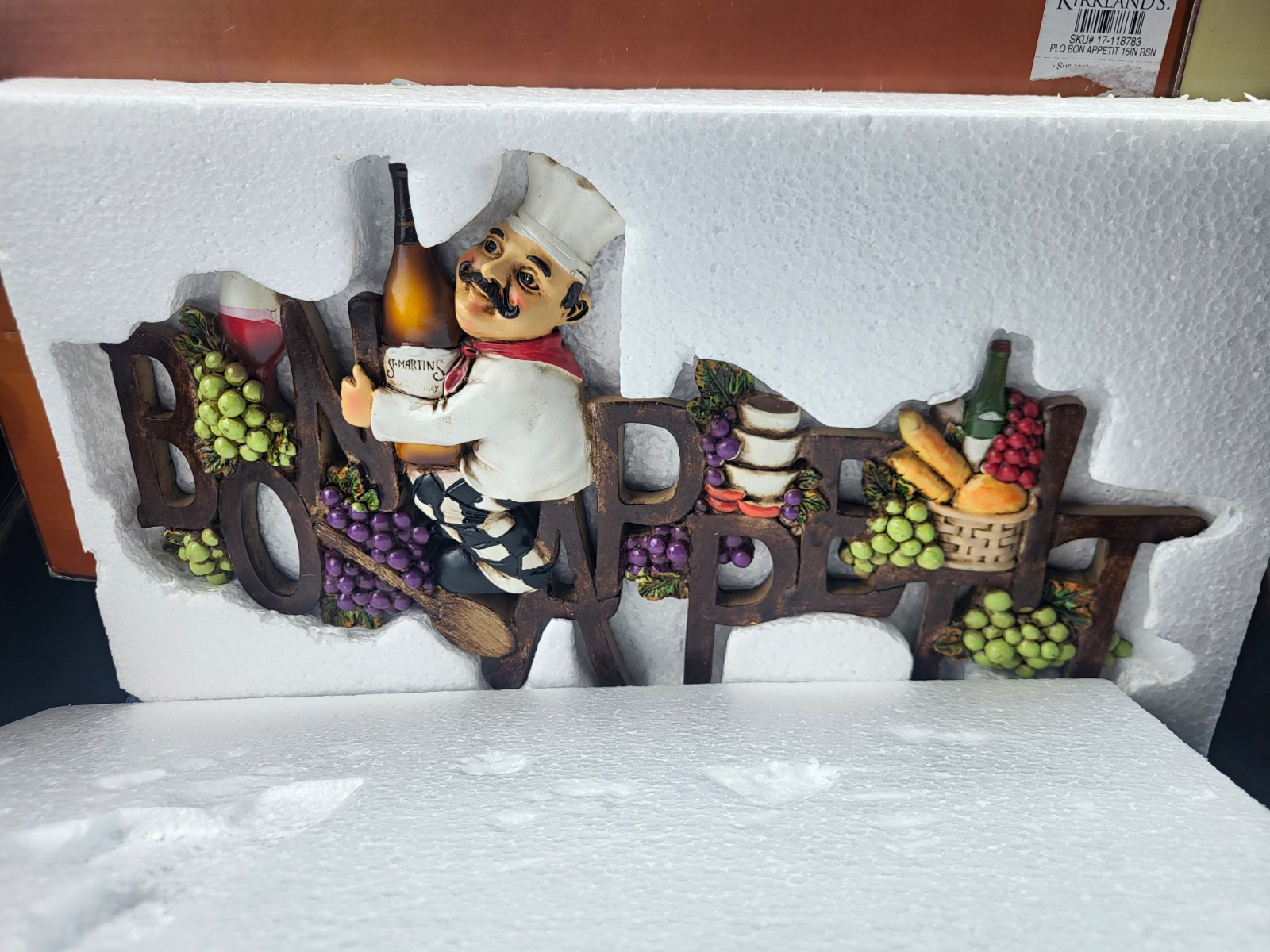 3D Bon Appetit Chef Kitchen Dining Decor