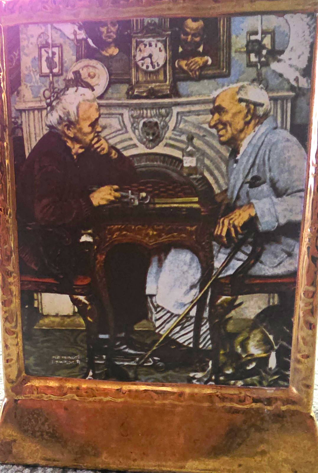 Norman Rockwell Ceramic Decanter April Fools Saturday Evening Post 4/3/1943 Norman Rockwell Ceramic Decanter April Fools Saturday Evening Post 4/3/1943